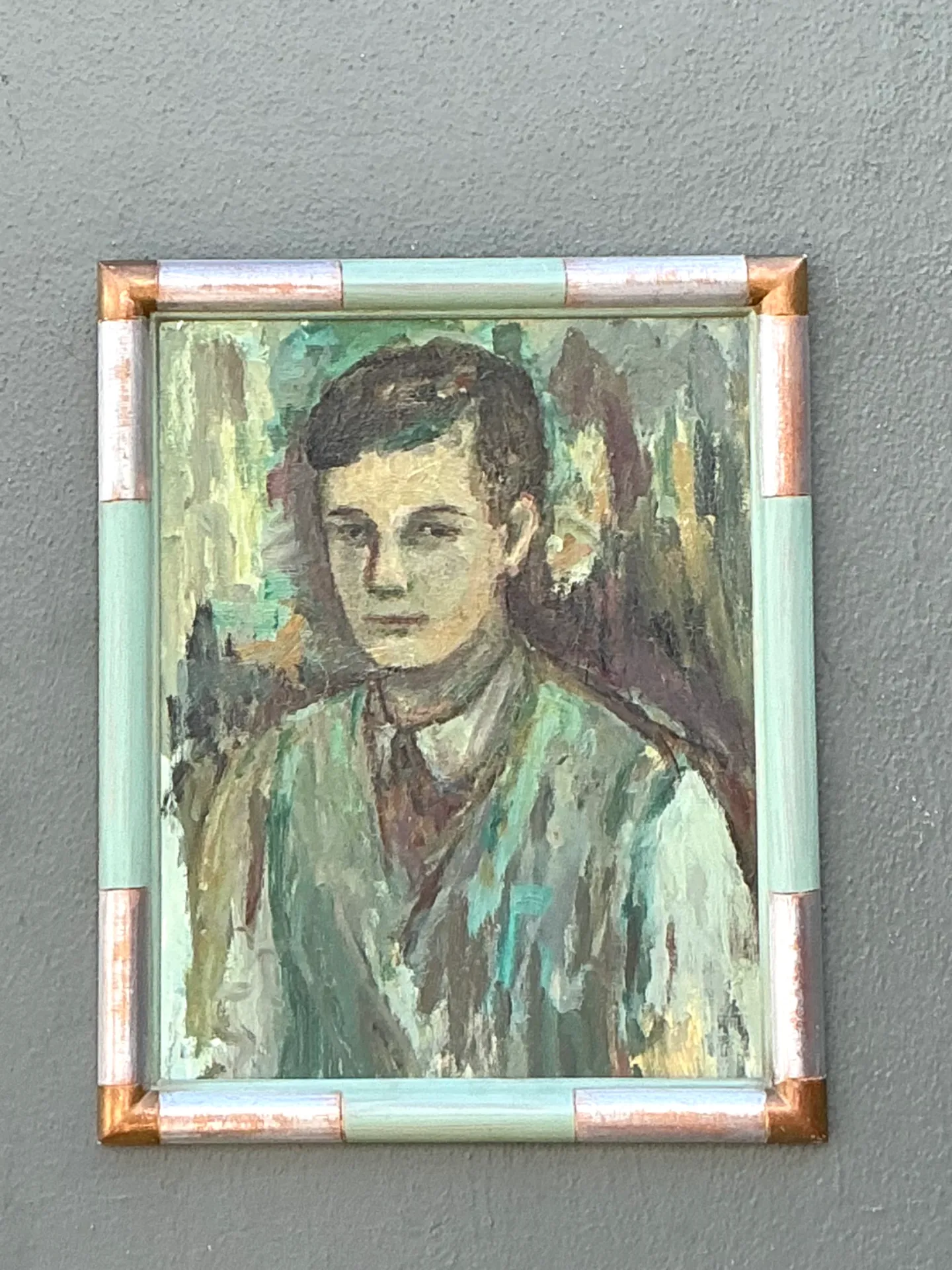 Vintage Framed Portrait Oil Painting — additional photo 6