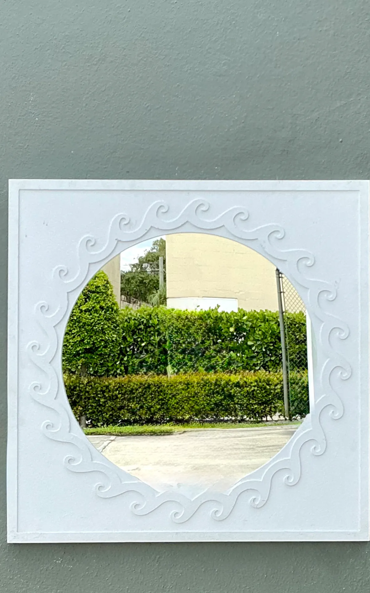 Vintage Wave Design Aluminum Mirror — additional photo 3
