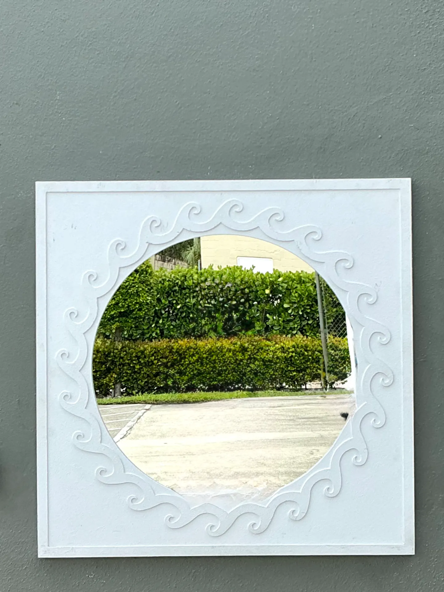 Vintage Wave Design Aluminum Mirror — additional photo 1