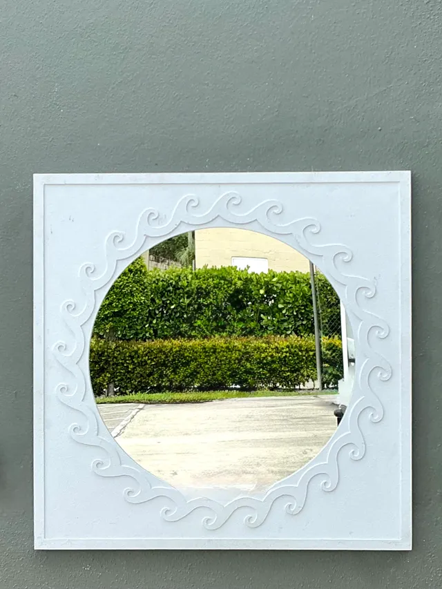 Vintage Wave Design Aluminum Mirror — additional photo 7
