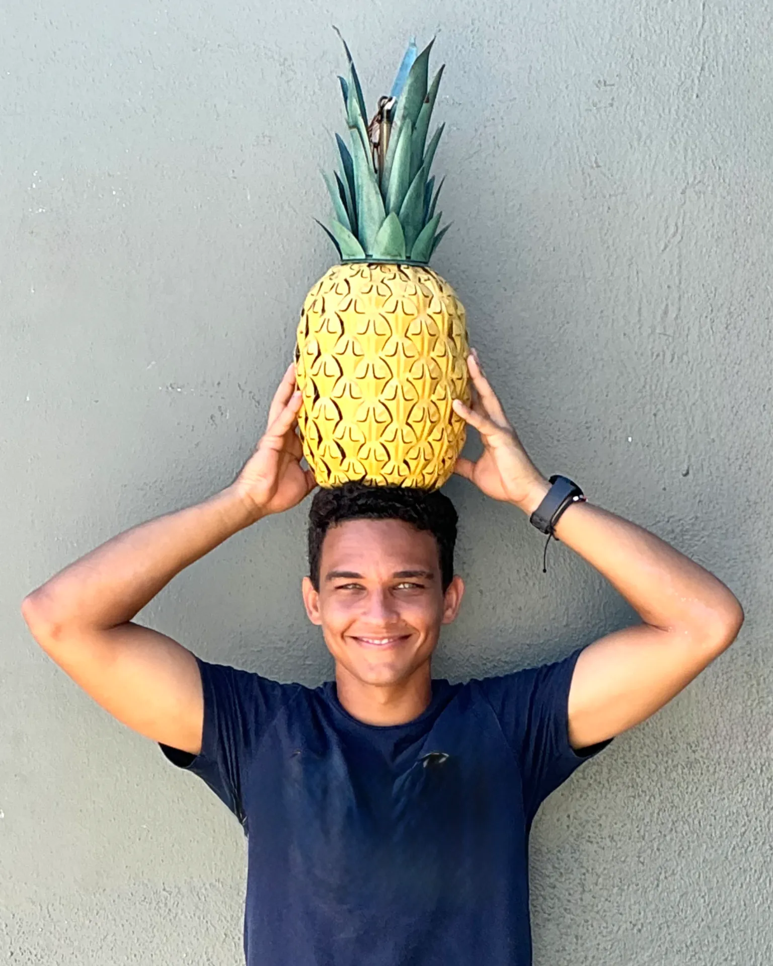 Vintage Metal Pineapple Pendant Light — additional photo 5