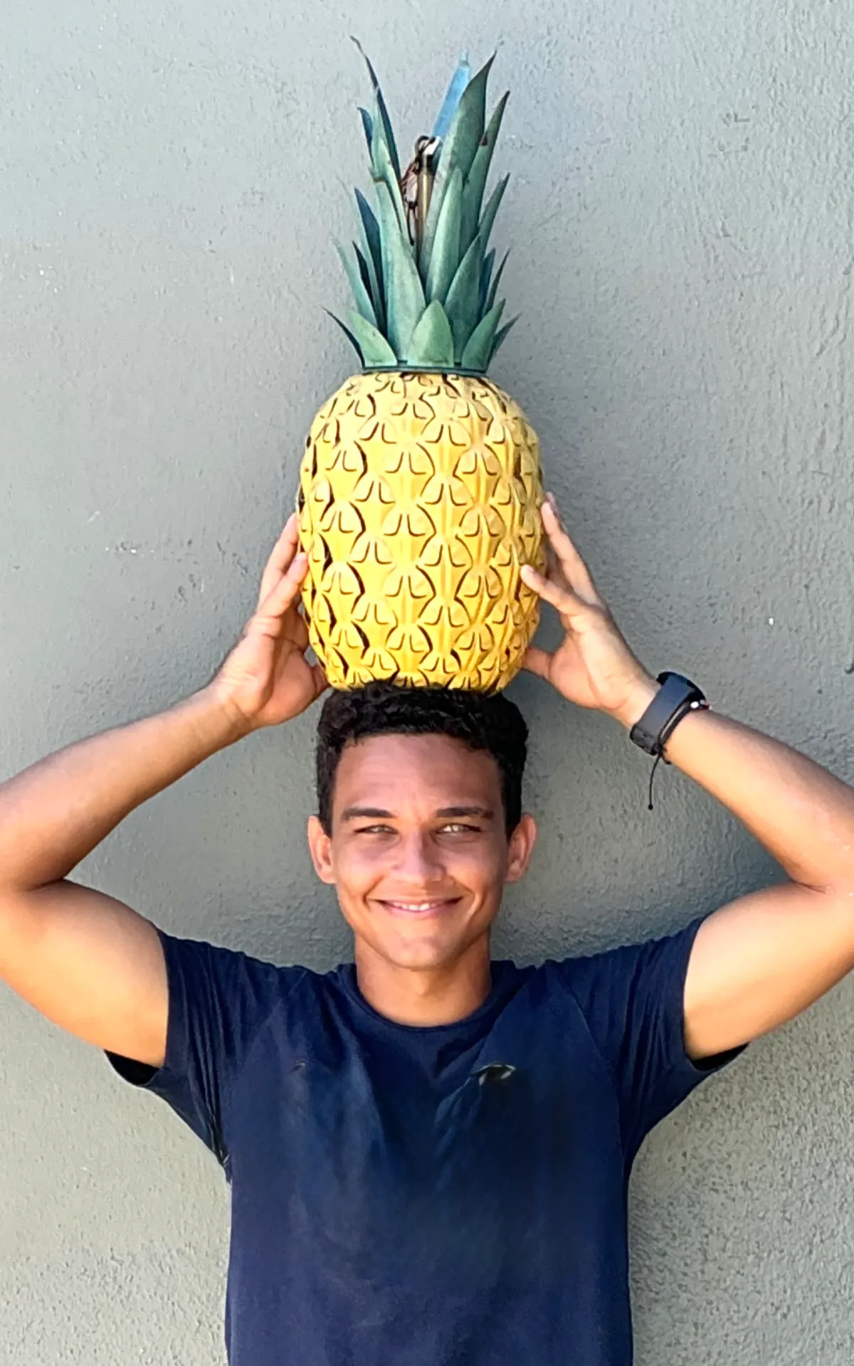 Vintage Metal Pineapple Pendant Light — additional photo 5