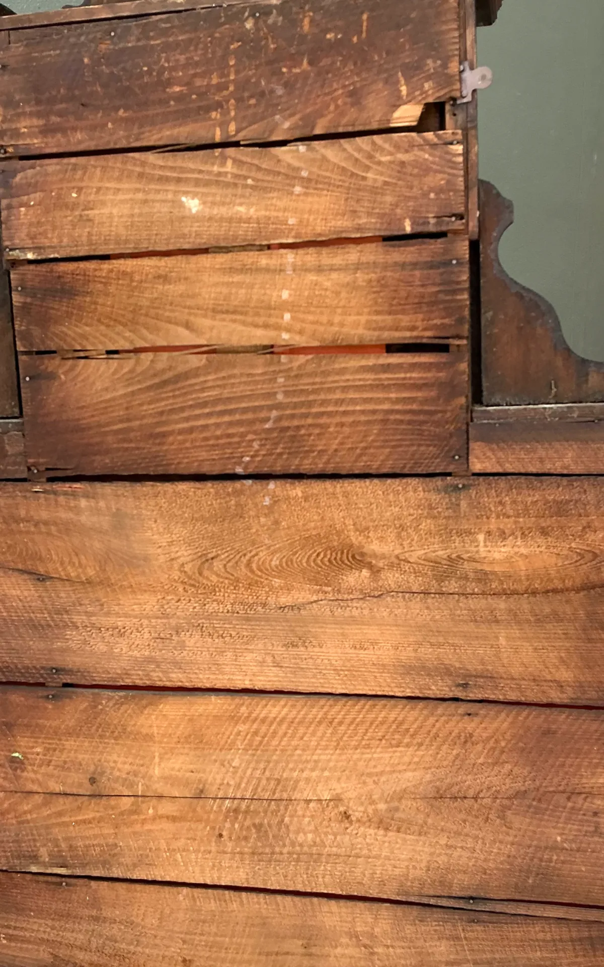 Vintage Eastlake Carved Wood Mantle Mirror — additional photo 7
