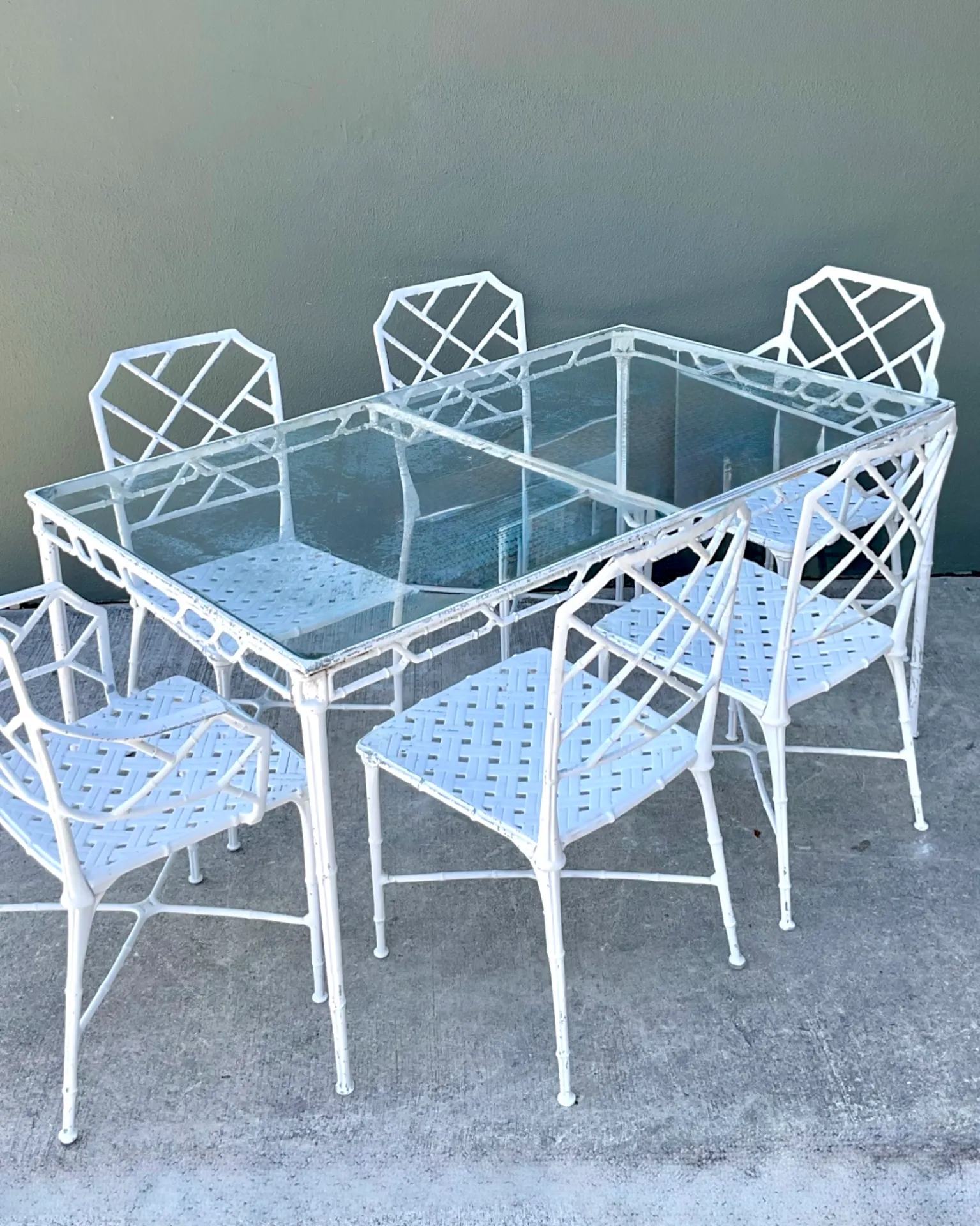 Vintage Brown Jordan “Calcutta” Cast Aluminum Dining Chairs - Set Of 6 — additional photo 2