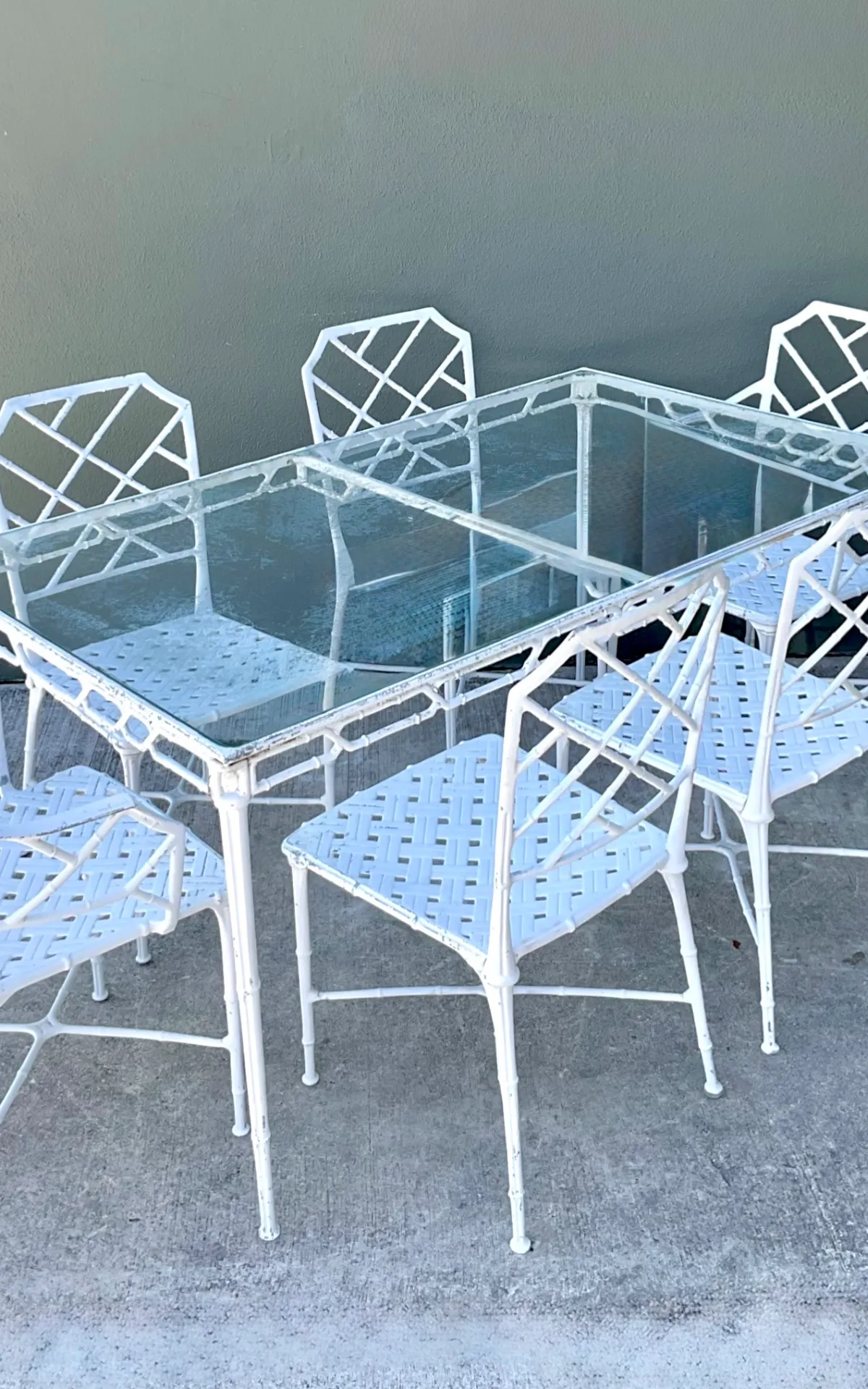Vintage Brown Jordan “Calcutta” Cast Aluminum Dining Chairs - Set Of 6 — additional photo 2