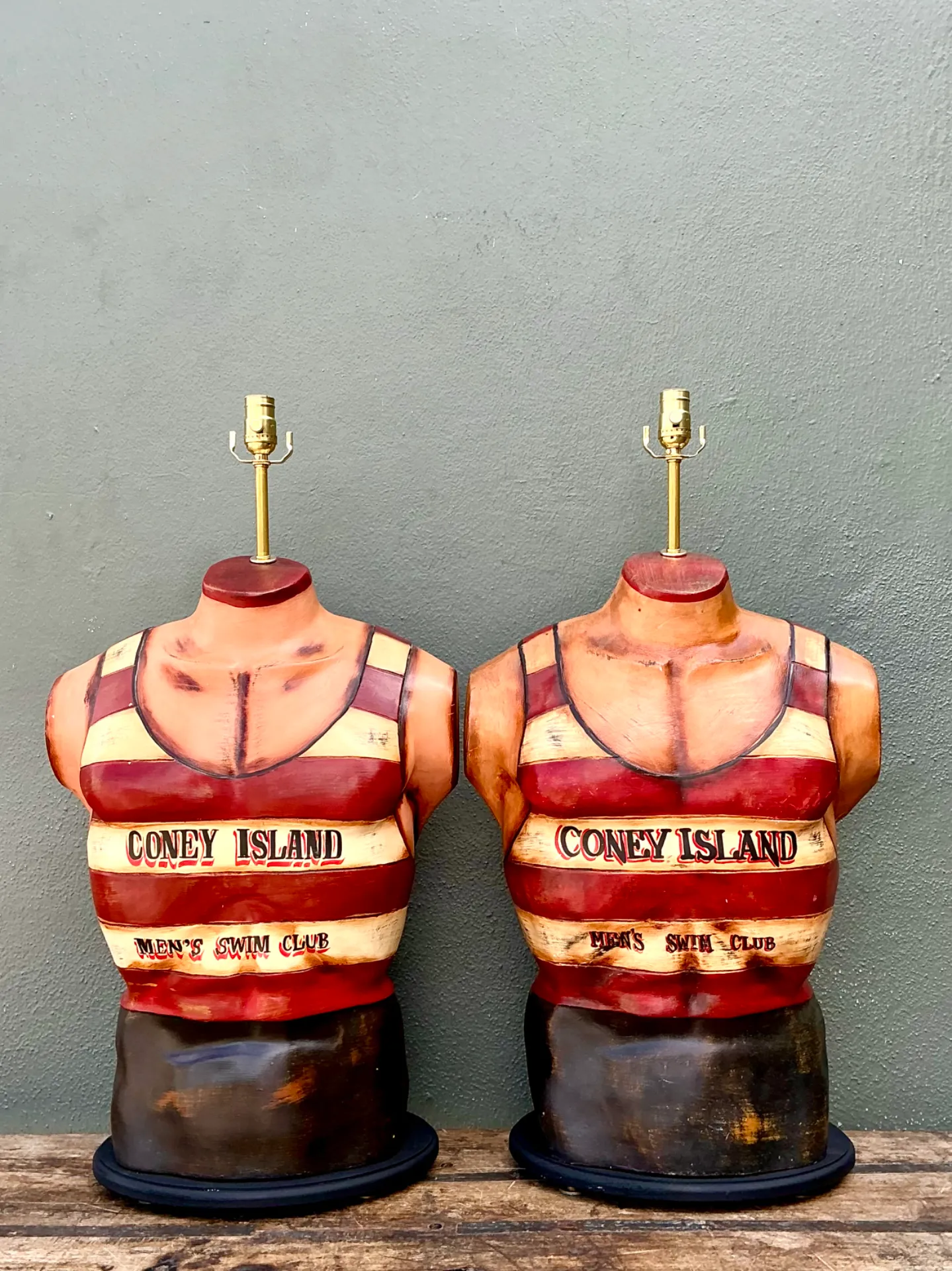 Vintage Coney Island Men's Swim Club Lamps — additional photo 2