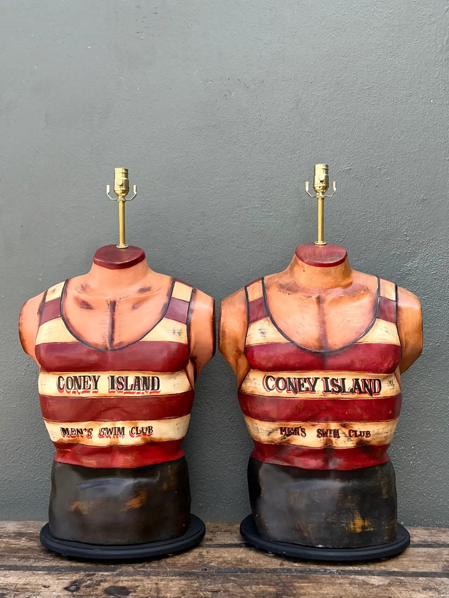 Vintage Coney Island Men's Swim Club Lamps — additional photo 5