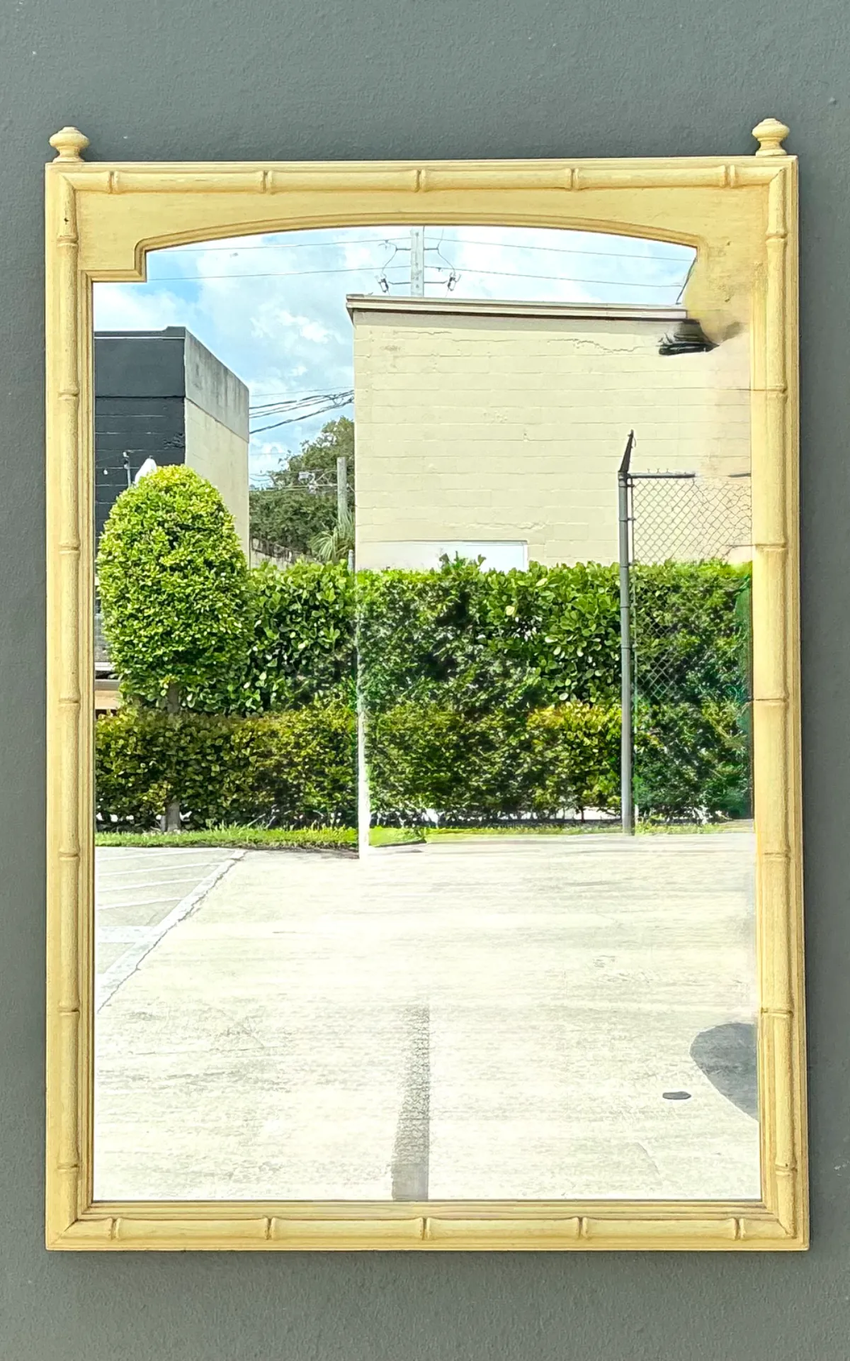 Vintage Faux Bamboo Rectangular Mirror — additional photo 5