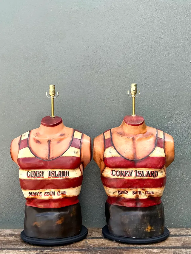 Vintage Coney Island Men's Swim Club Lamps — additional photo 2