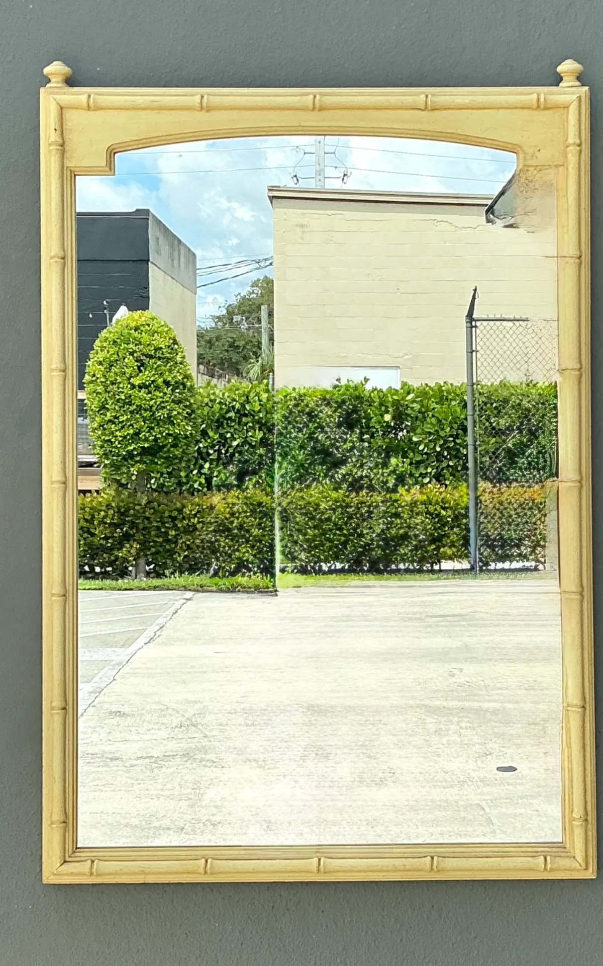 Vintage Faux Bamboo Rectangular Mirror — additional photo 6