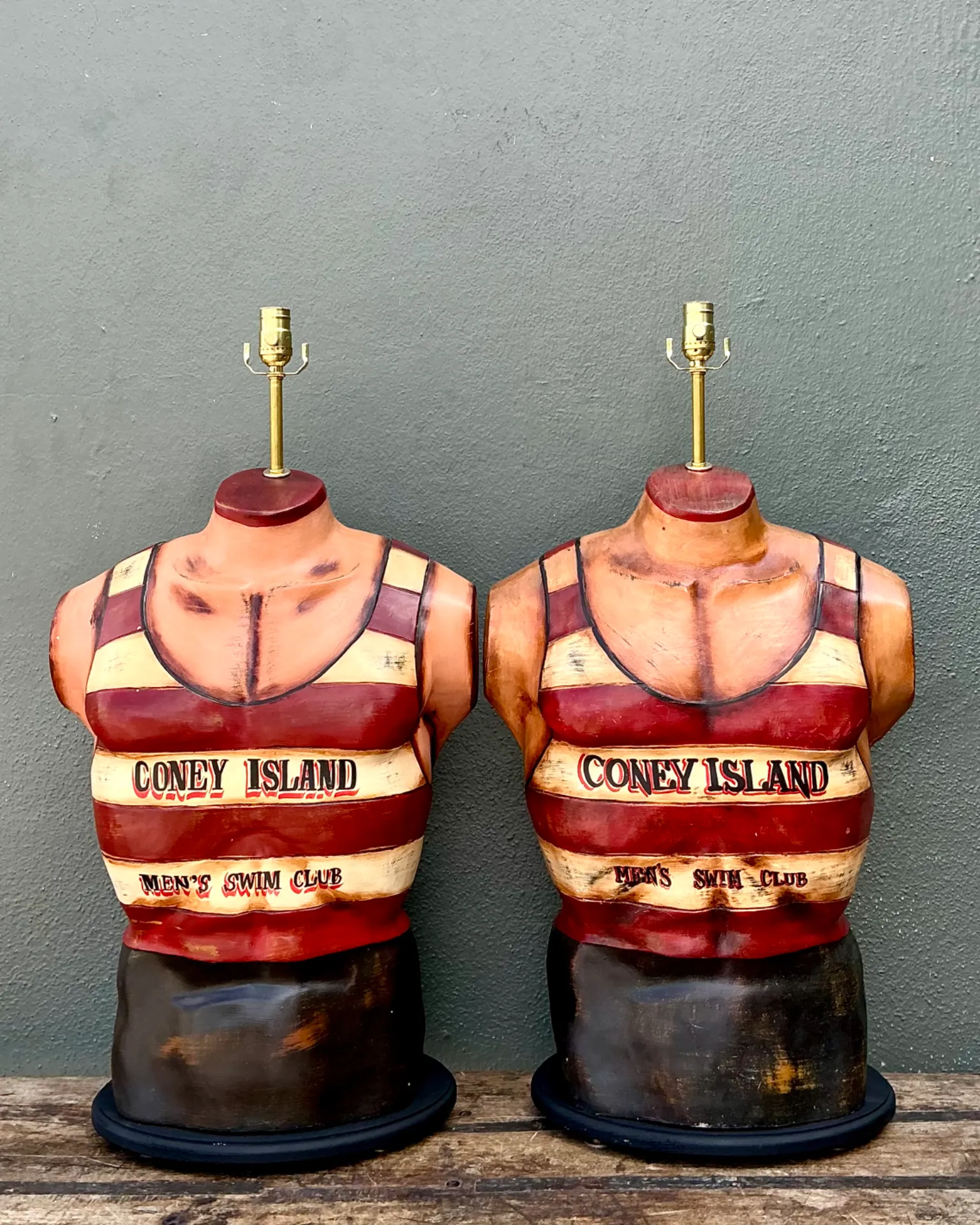 Vintage Coney Island Men's Swim Club Lamps — additional photo 7