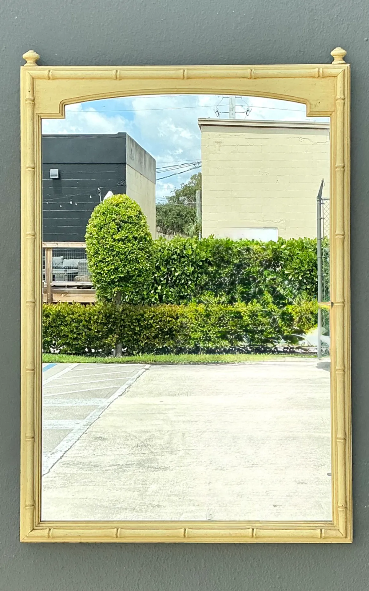 Vintage Faux Bamboo Rectangular Mirror — additional photo 8