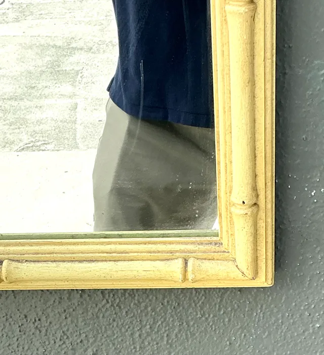 Vintage Faux Bamboo Rectangular Mirror — additional photo 4