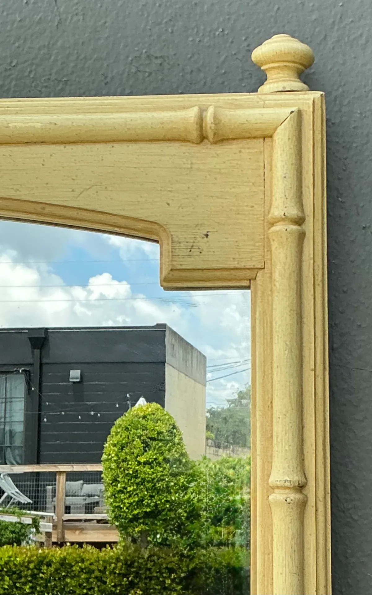 Vintage Faux Bamboo Rectangular Mirror — additional photo 7