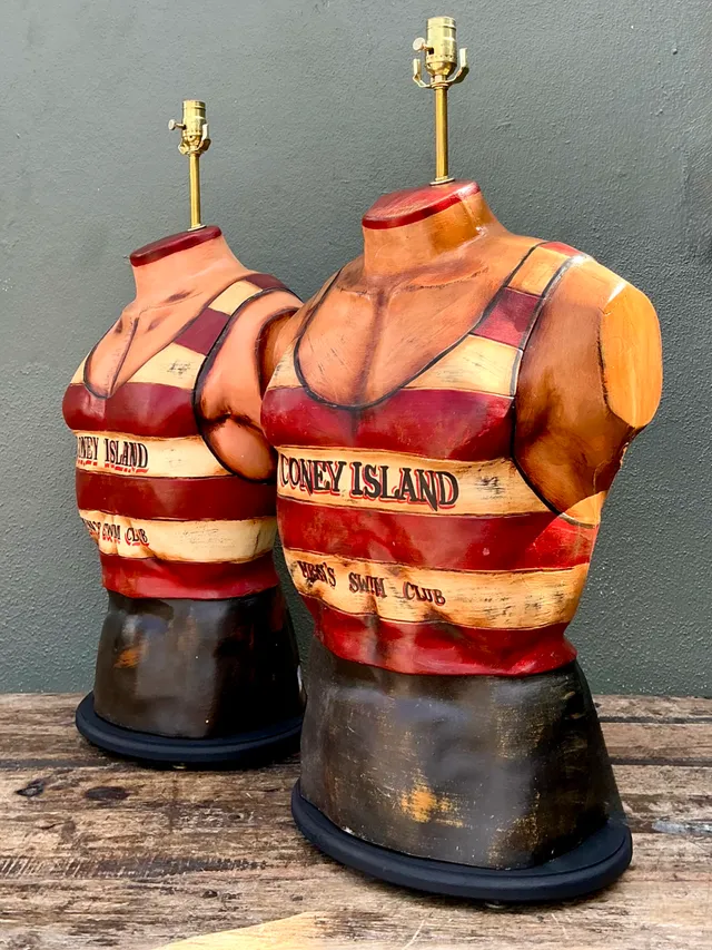 Vintage Coney Island Men's Swim Club Lamps — additional photo 1