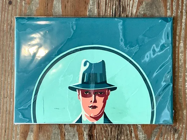 Vintage Figurative Painting of Man in Hat On Paper — additional photo 6
