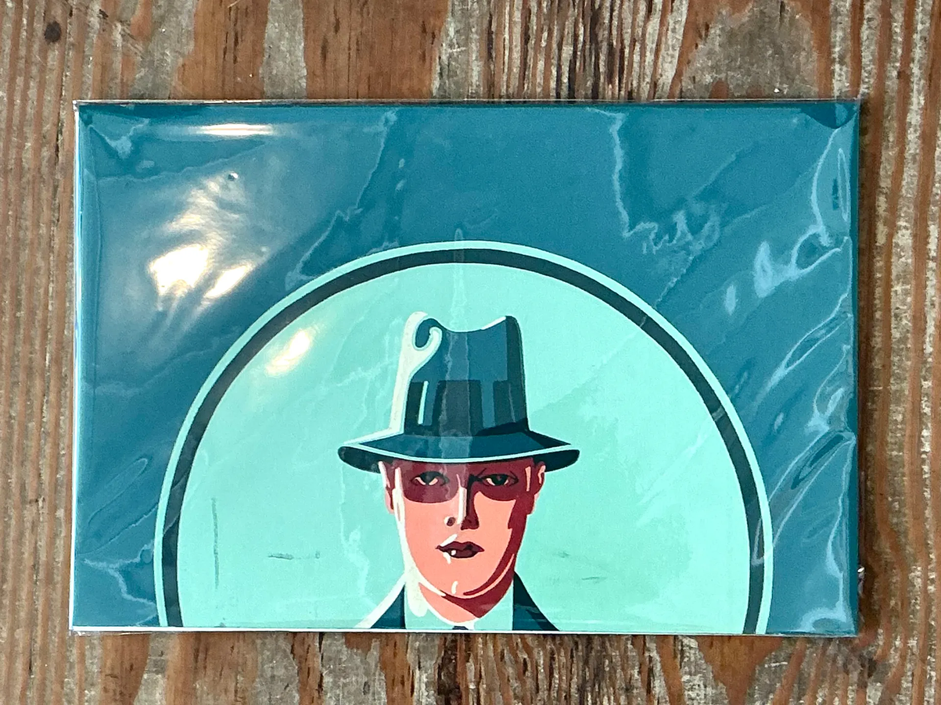 Vintage Figurative Painting of Man in Hat On Paper — additional photo 7
