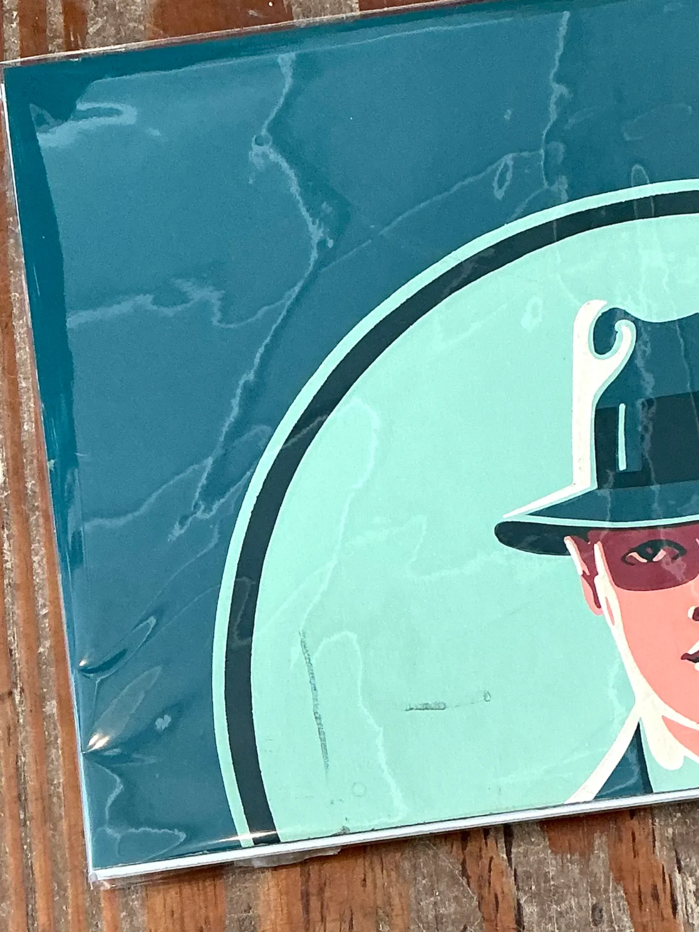 Vintage Figurative Painting of Man in Hat On Paper — additional photo 1