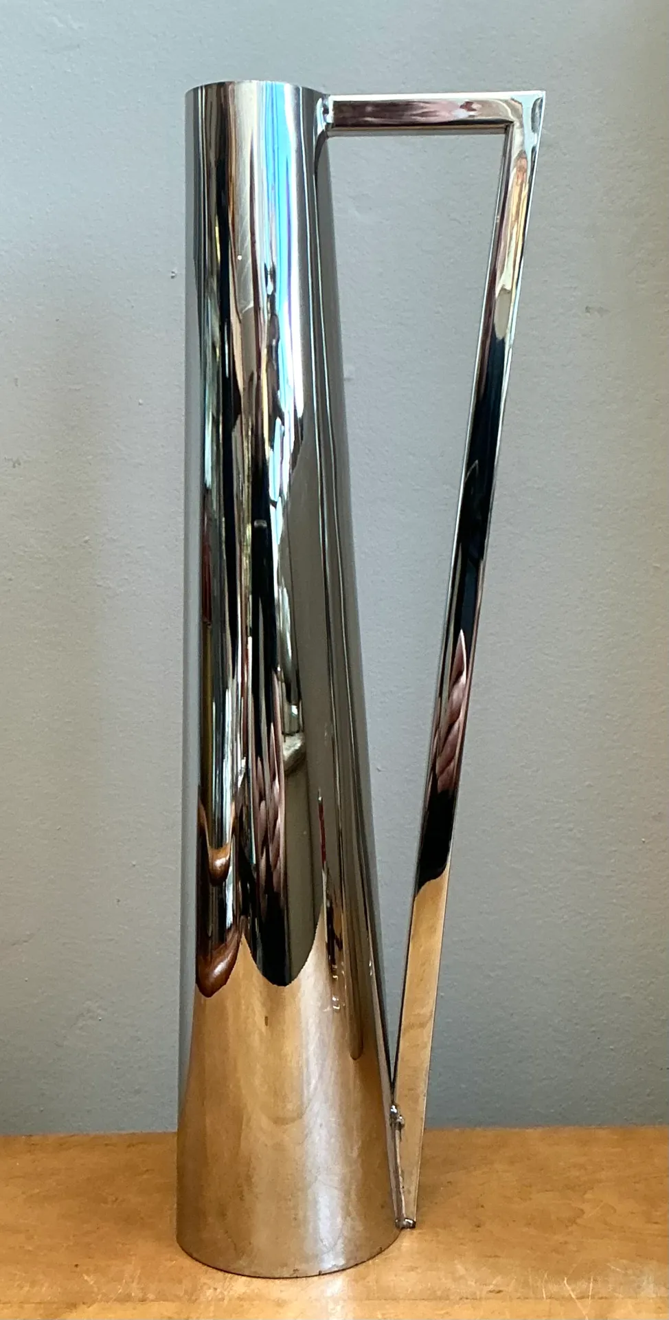 Vintage Modernist Metal Pitcher