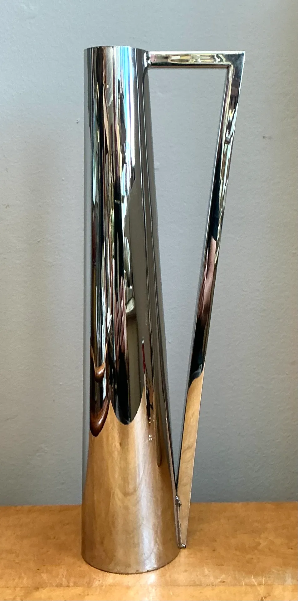 Vintage Modernist Metal Pitcher — additional photo 3