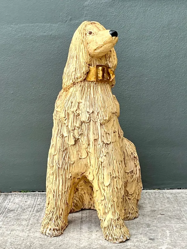 Vintage Ceramic Dog Sculpture — additional photo 3