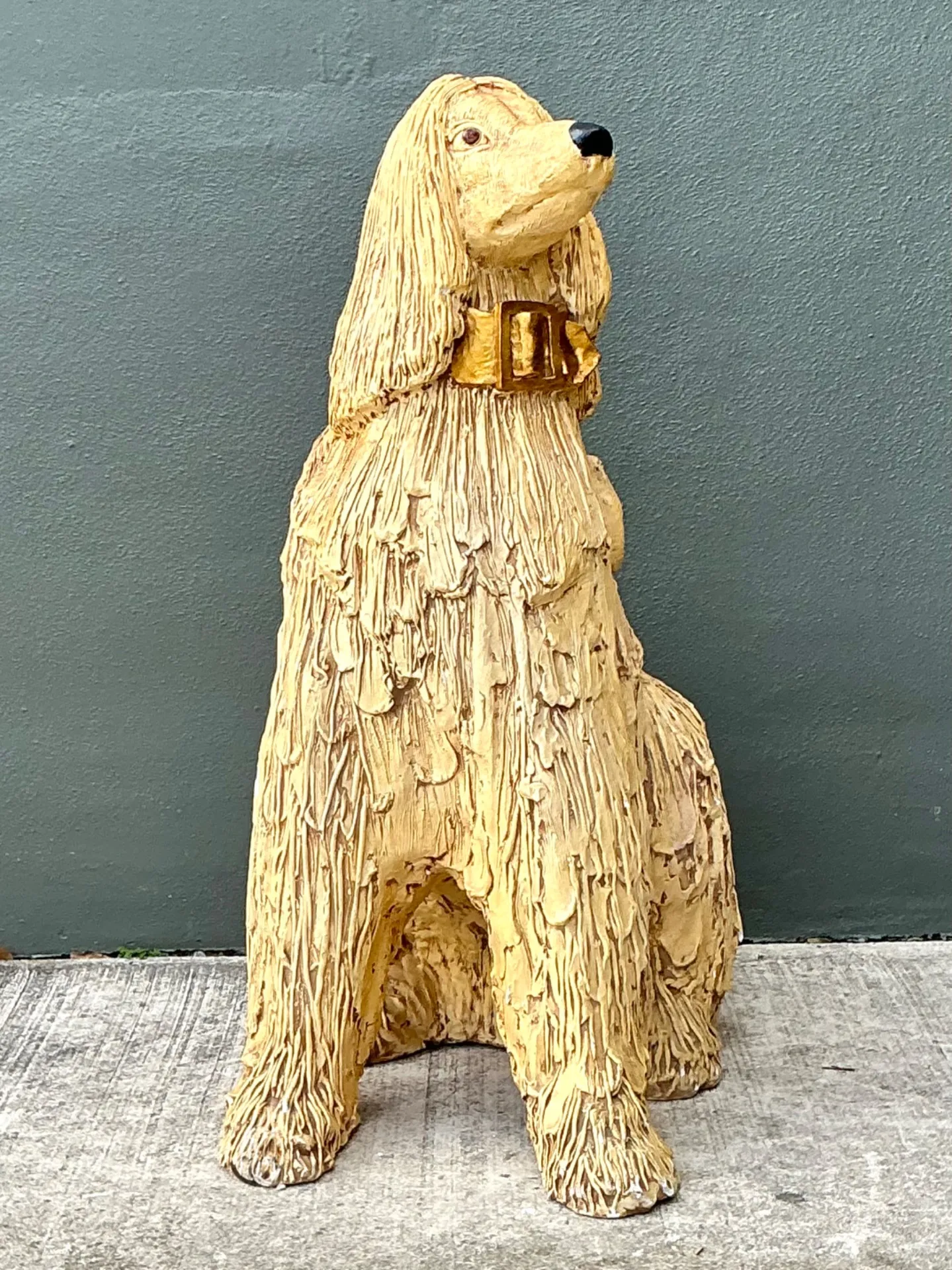 Vintage Ceramic Dog Sculpture — additional photo 5