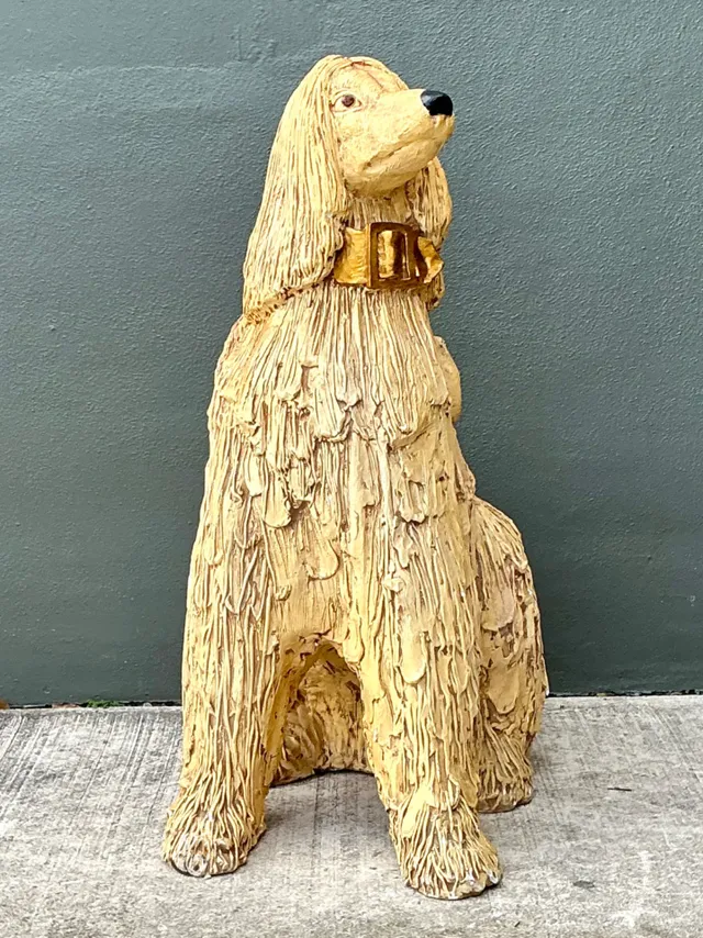 Vintage Ceramic Dog Sculpture — additional photo 5