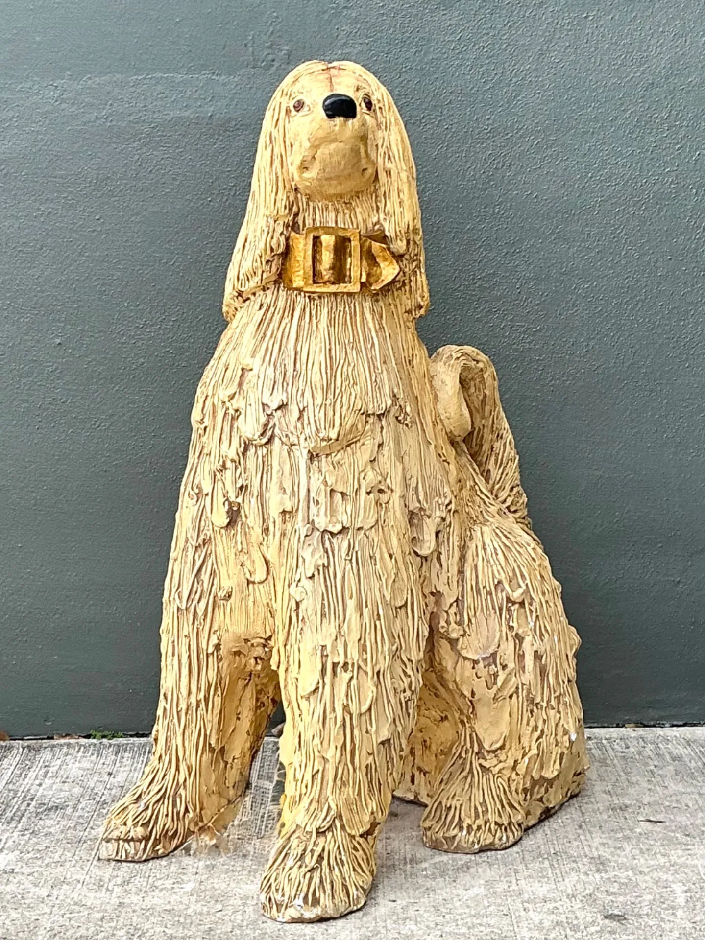Vintage Ceramic Dog Sculpture — additional photo 1