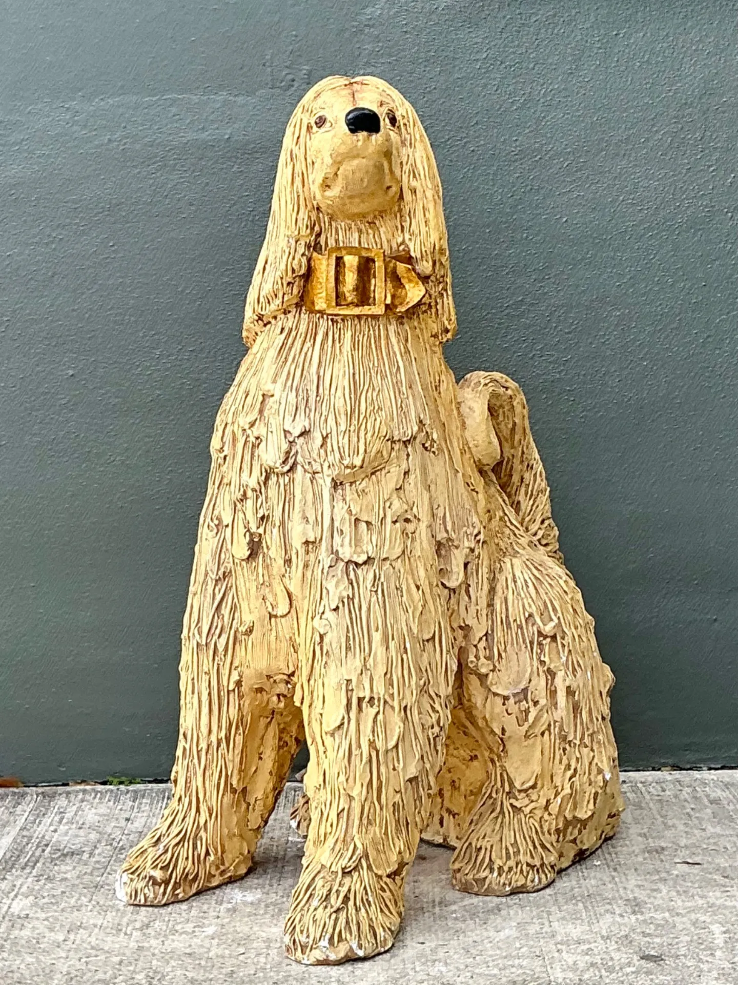 Vintage Ceramic Dog Sculpture — additional photo 2