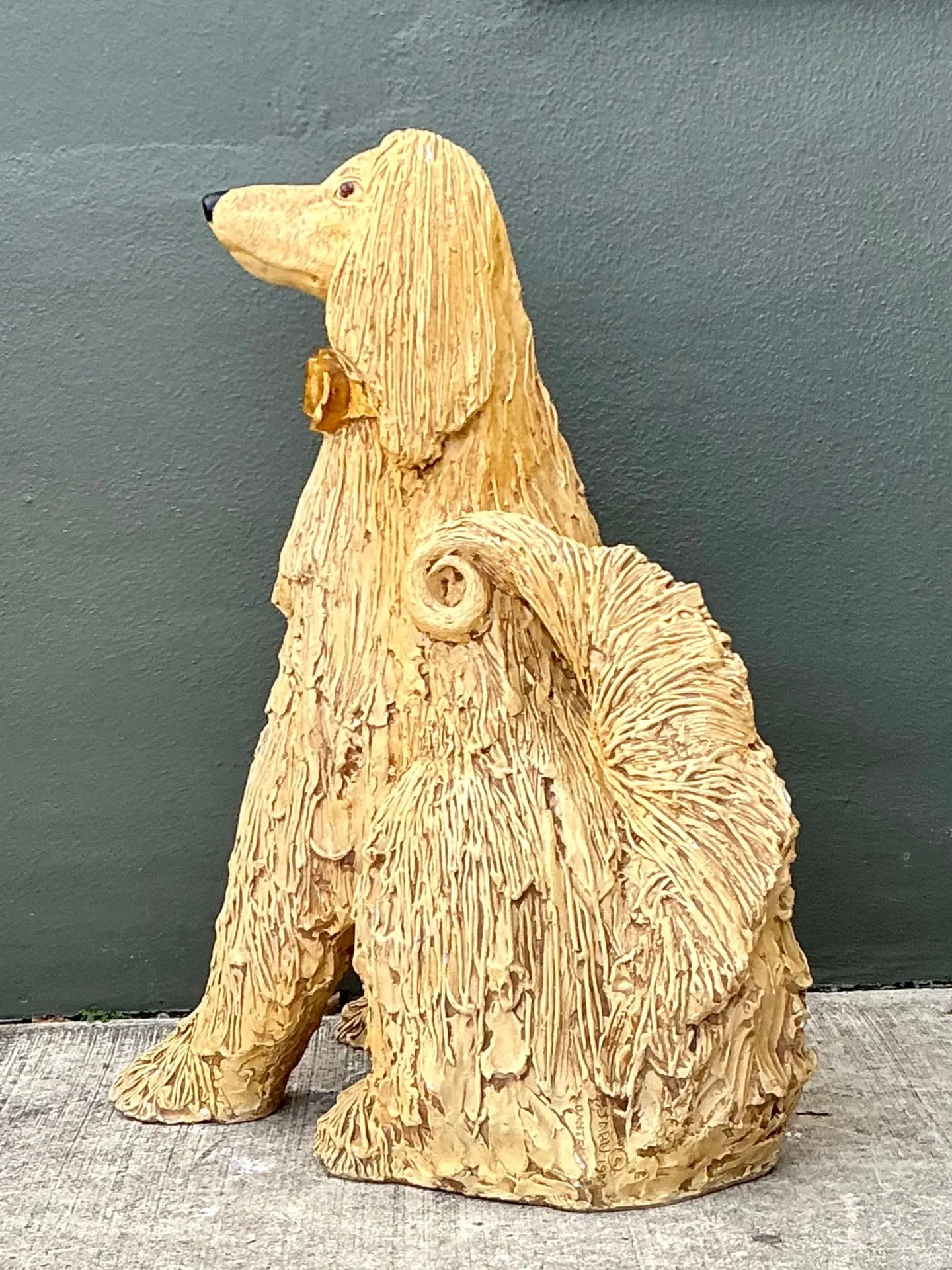 Vintage Ceramic Dog Sculpture — additional photo 6