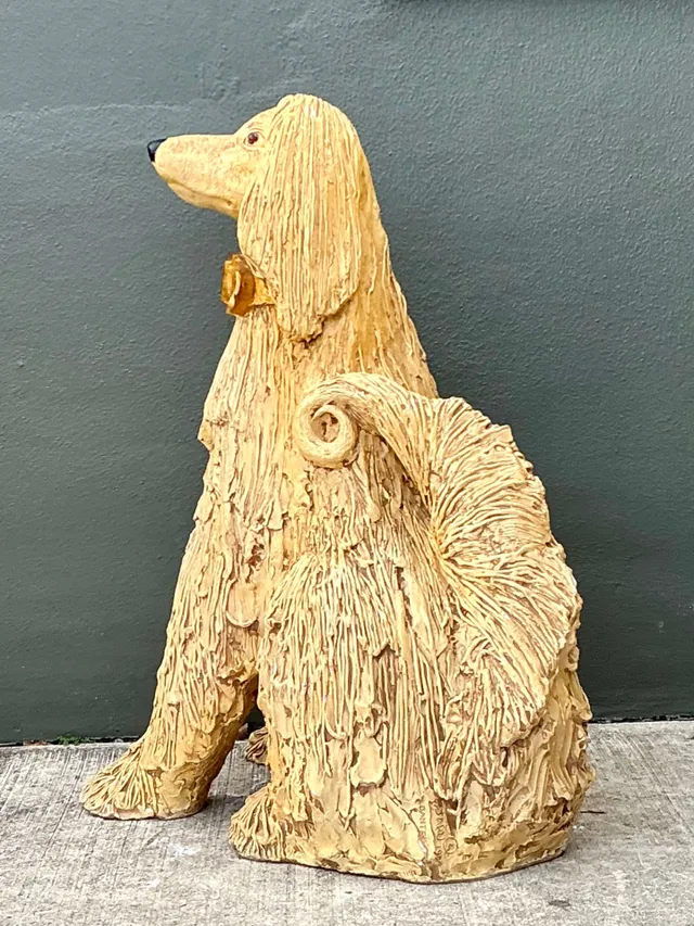 Vintage Ceramic Dog Sculpture — additional photo 6