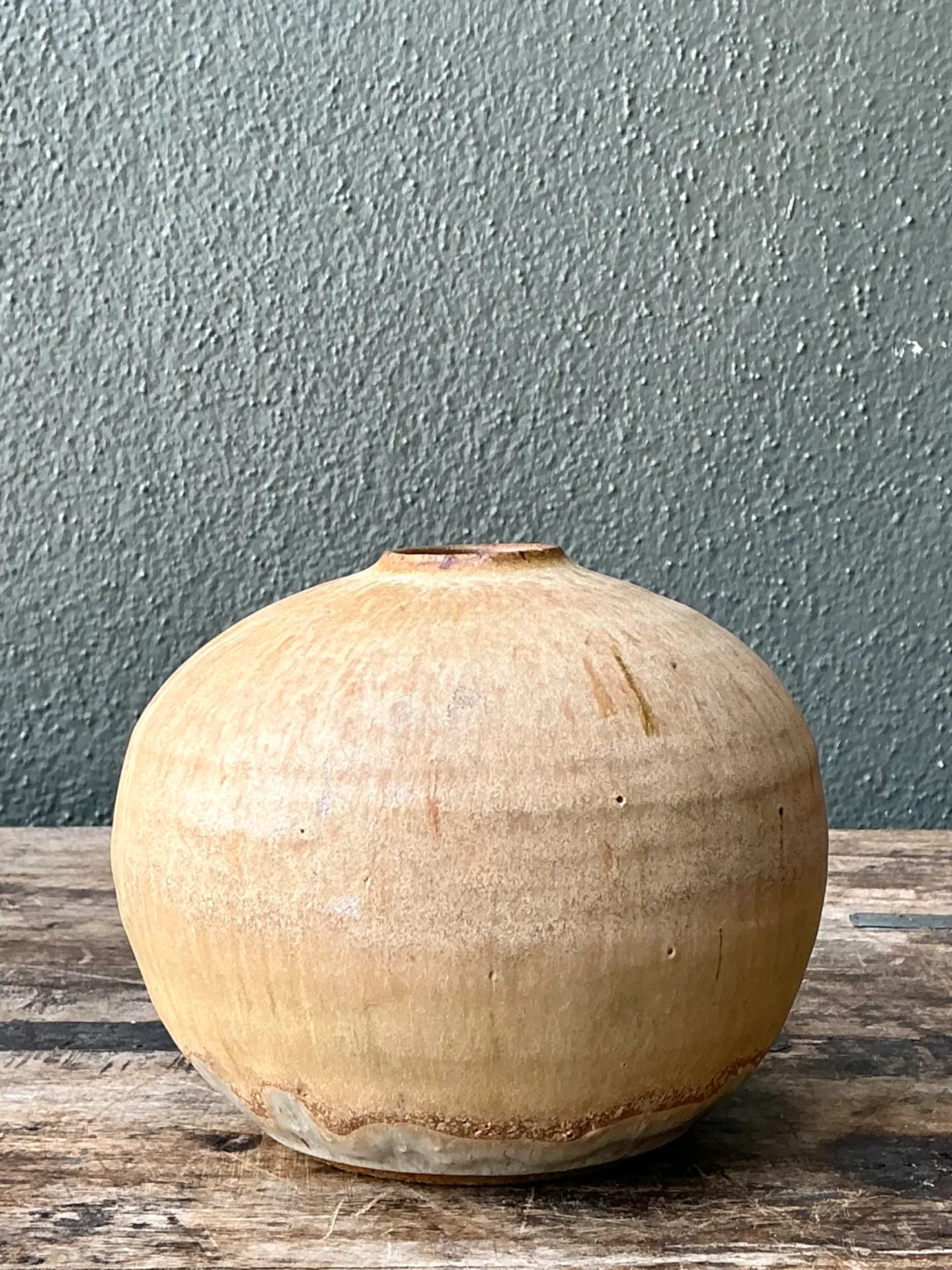 Vintage Earth Tone Ceramic Vessel — additional photo 4