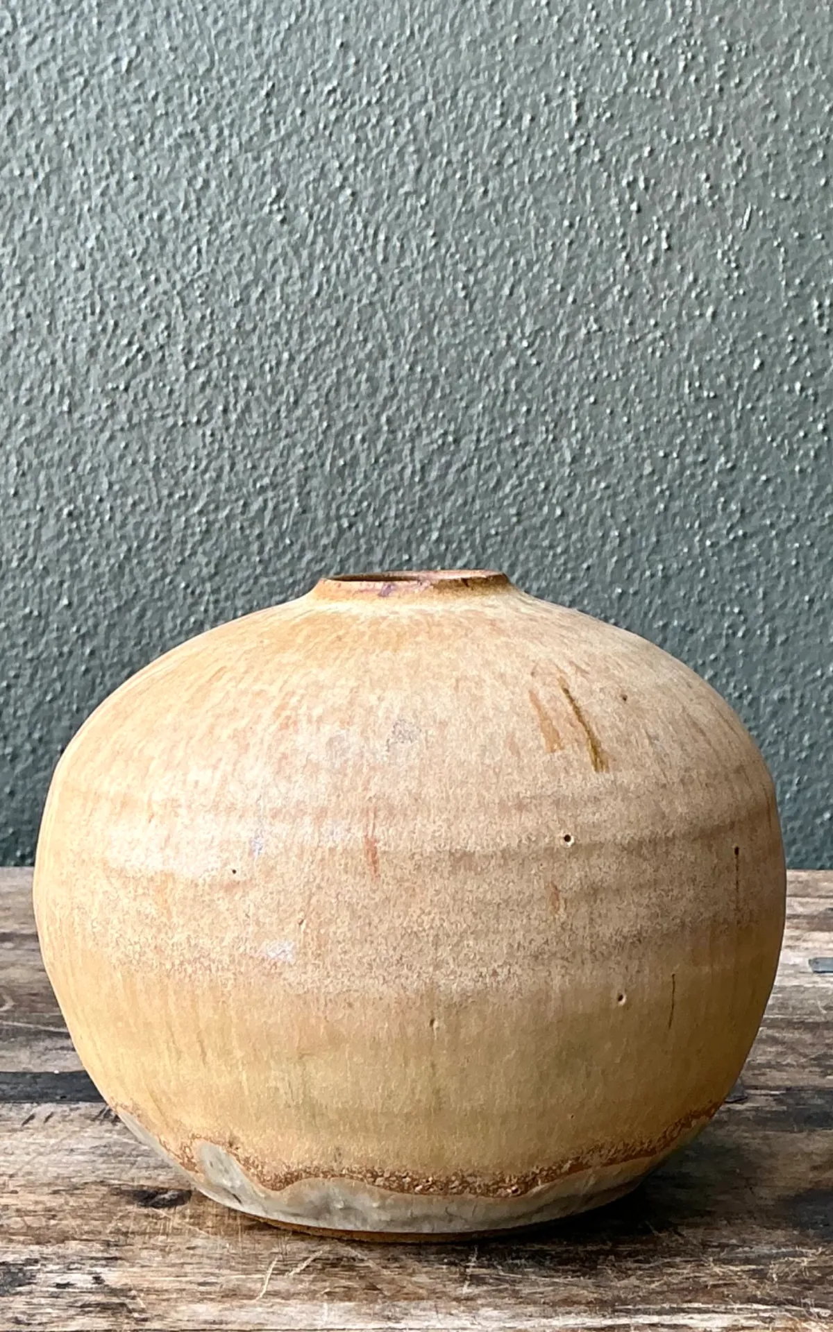 Vintage Earth Tone Ceramic Vessel — additional photo 4