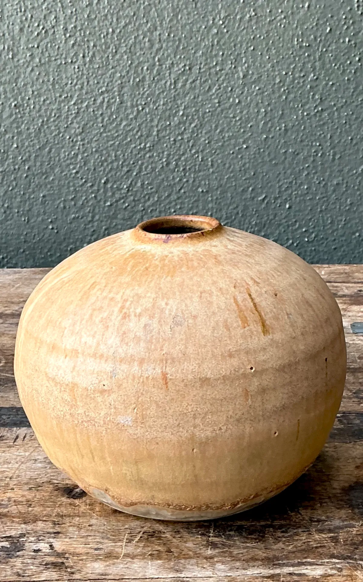 Vintage Earth Tone Ceramic Vessel — additional photo 7