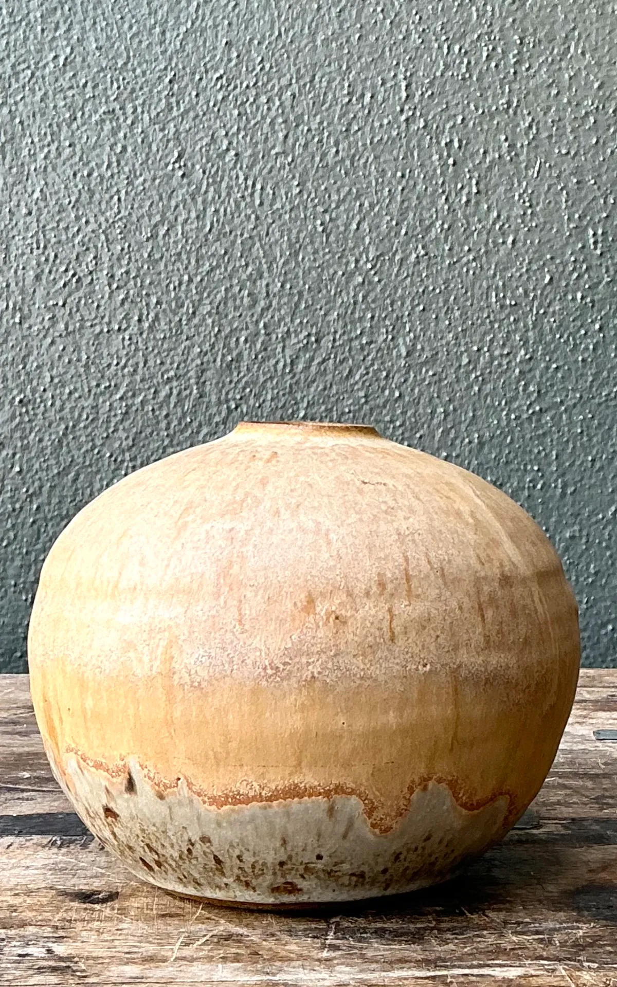Vintage Earth Tone Ceramic Vessel — additional photo 2