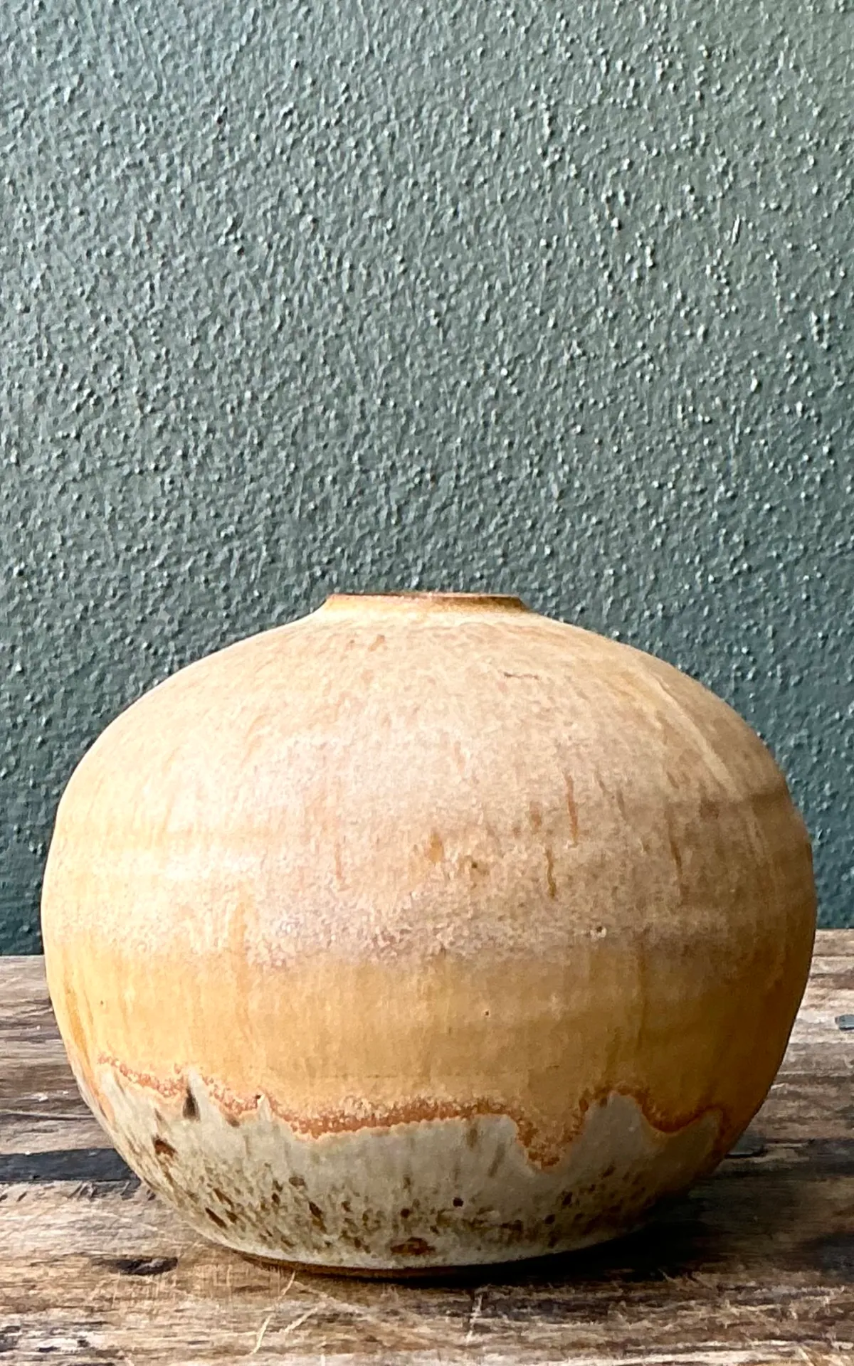 Vintage Earth Tone Ceramic Vessel — additional photo 5