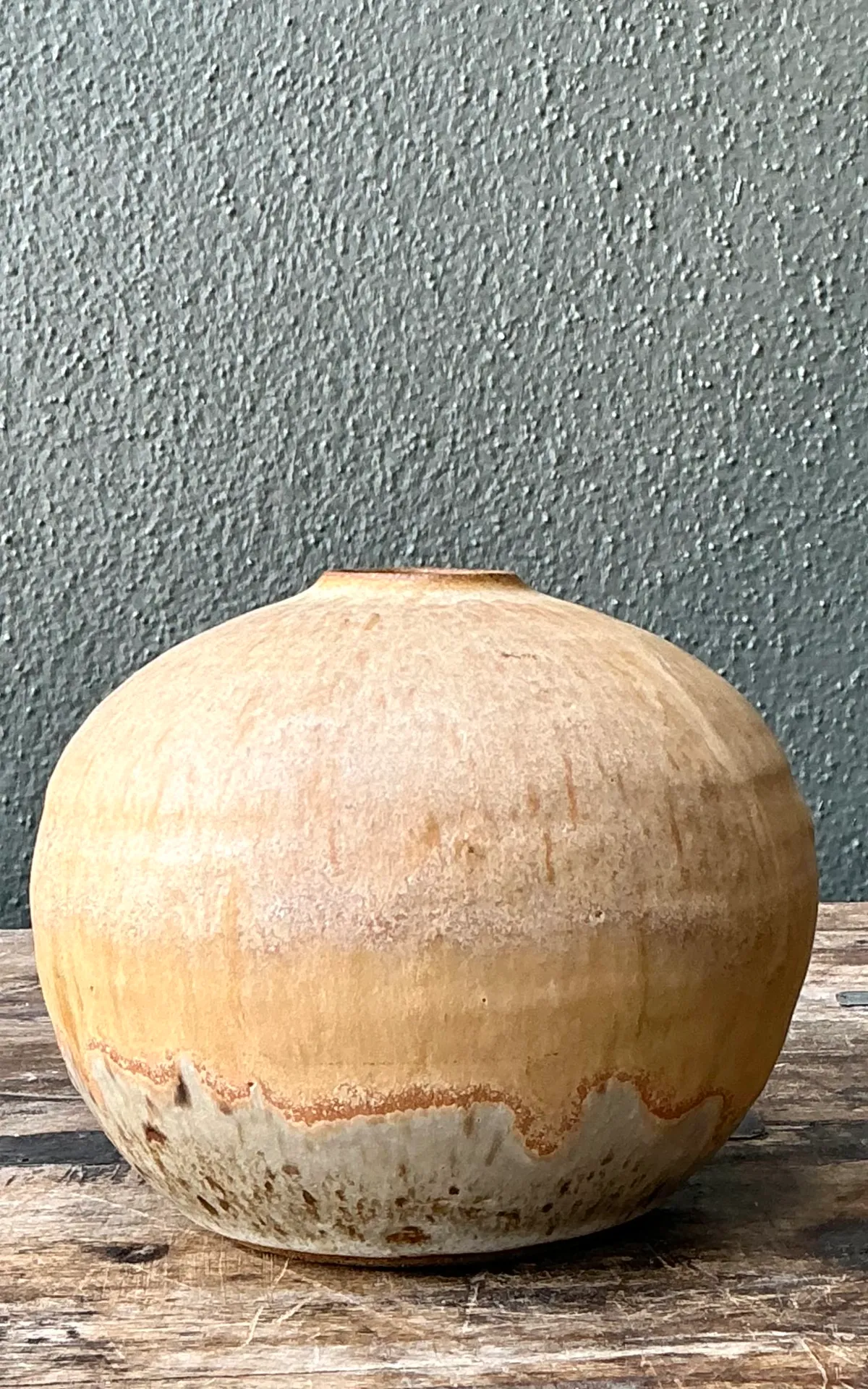 Vintage Earth Tone Ceramic Vessel — additional photo 8