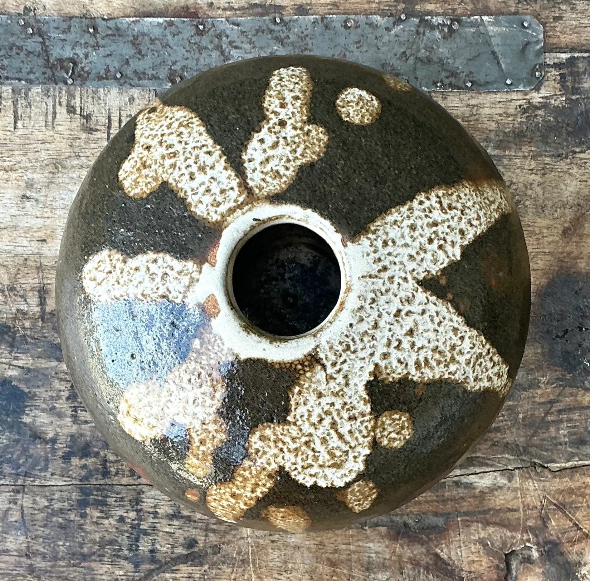 Vintage Drip Glaze Ceramic Vessel — additional photo 3