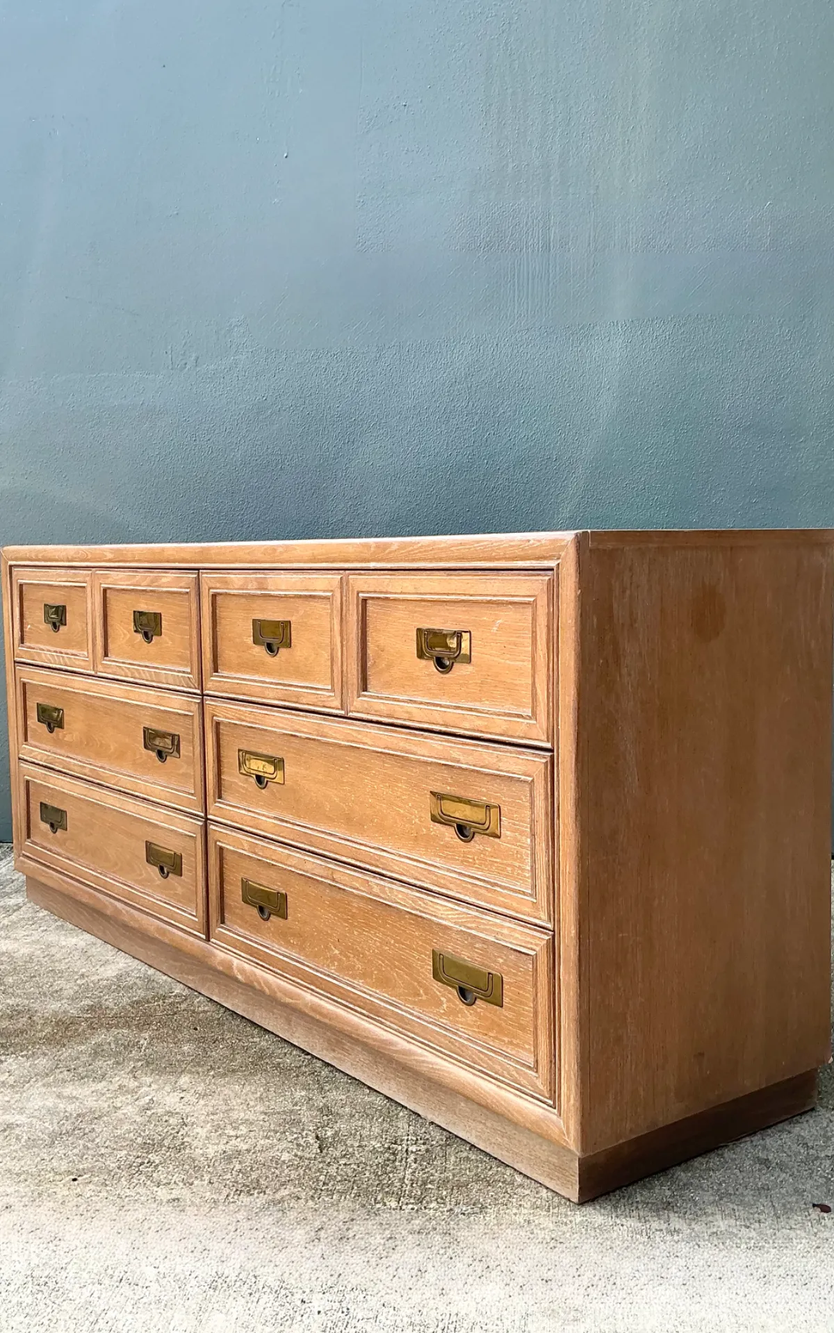 Vintage Brass Handle Campaign Dresser — additional photo 6