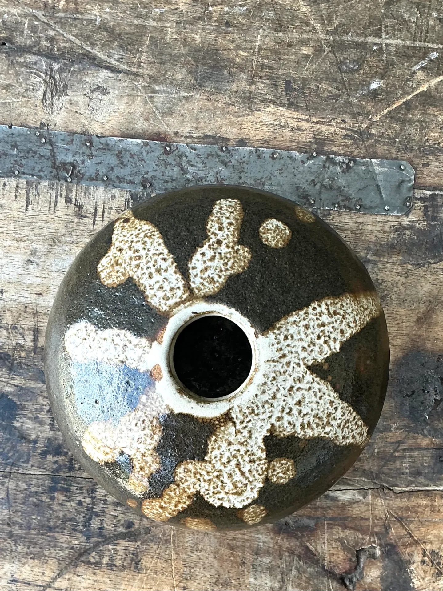 Vintage Drip Glaze Ceramic Vessel — additional photo 5