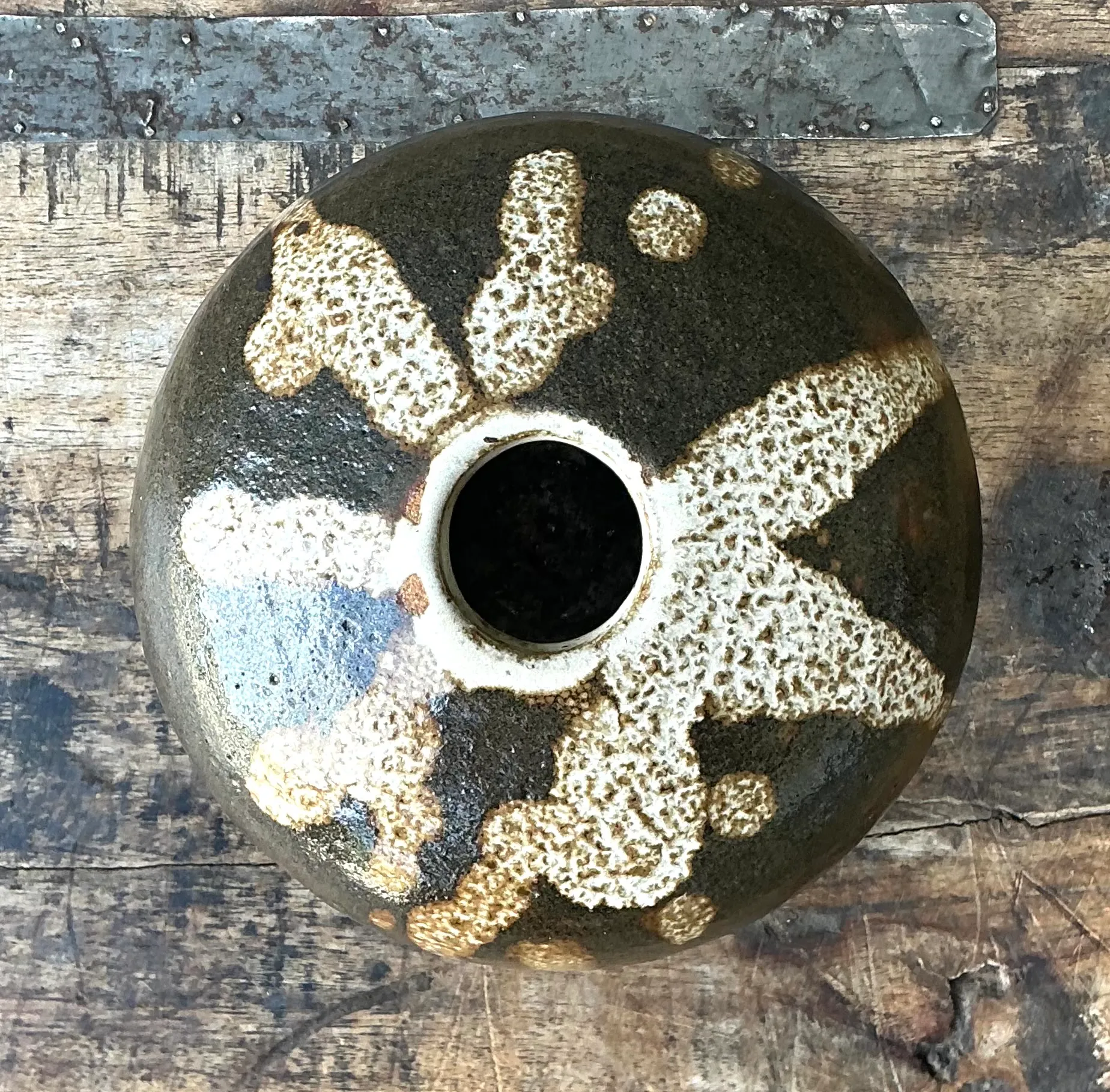 Vintage Drip Glaze Ceramic Vessel — additional photo 7
