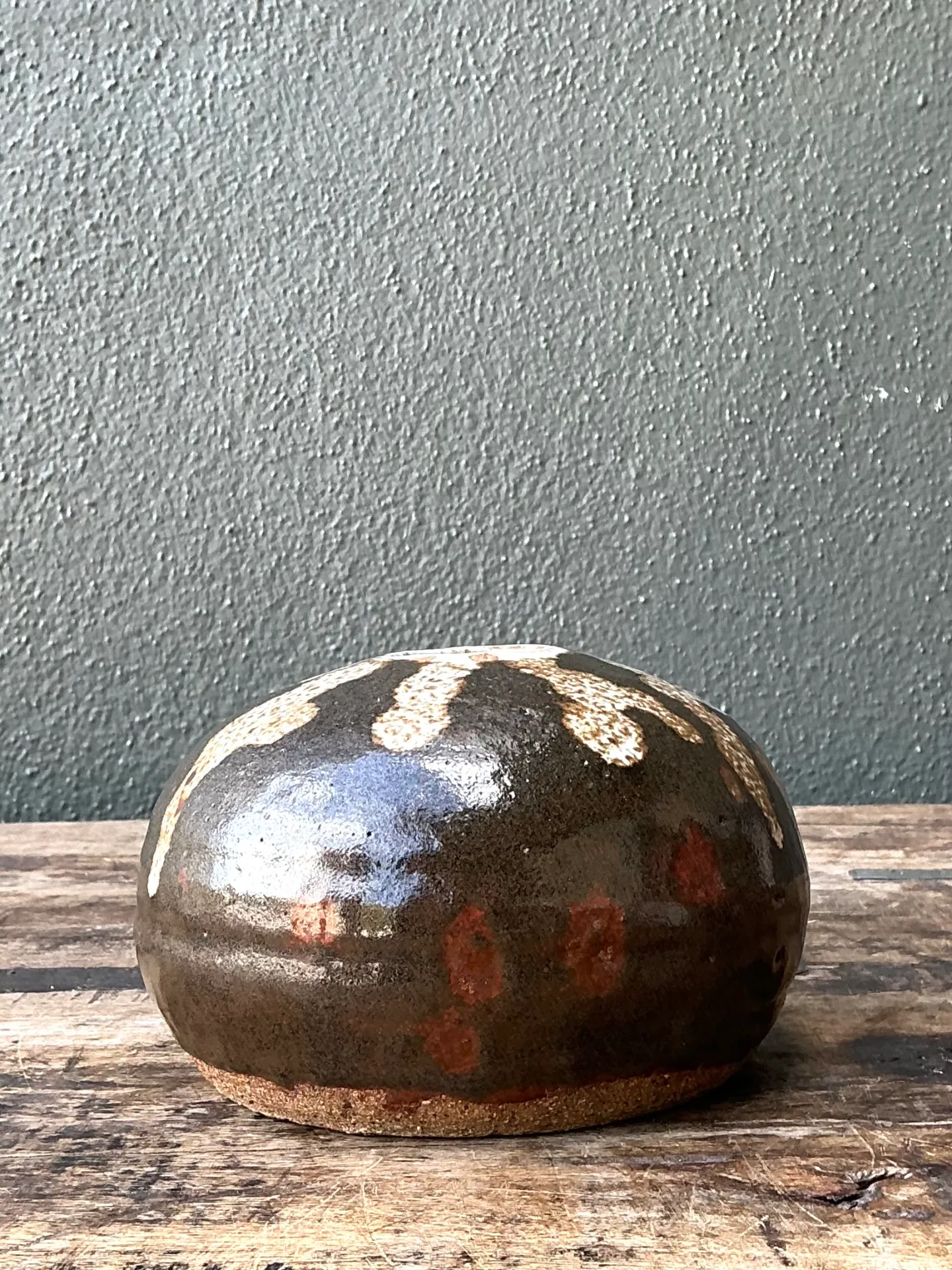 Vintage Drip Glaze Ceramic Vessel — additional photo 8