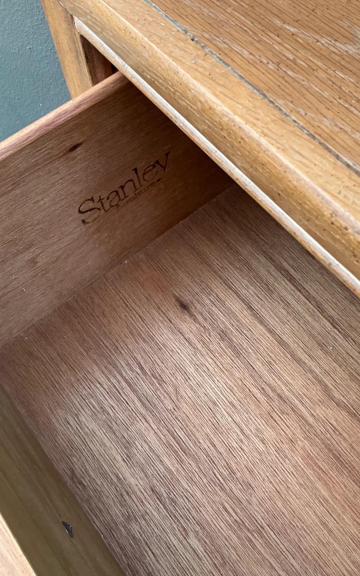 Vintage Brass Handle Campaign Dresser — additional photo 5
