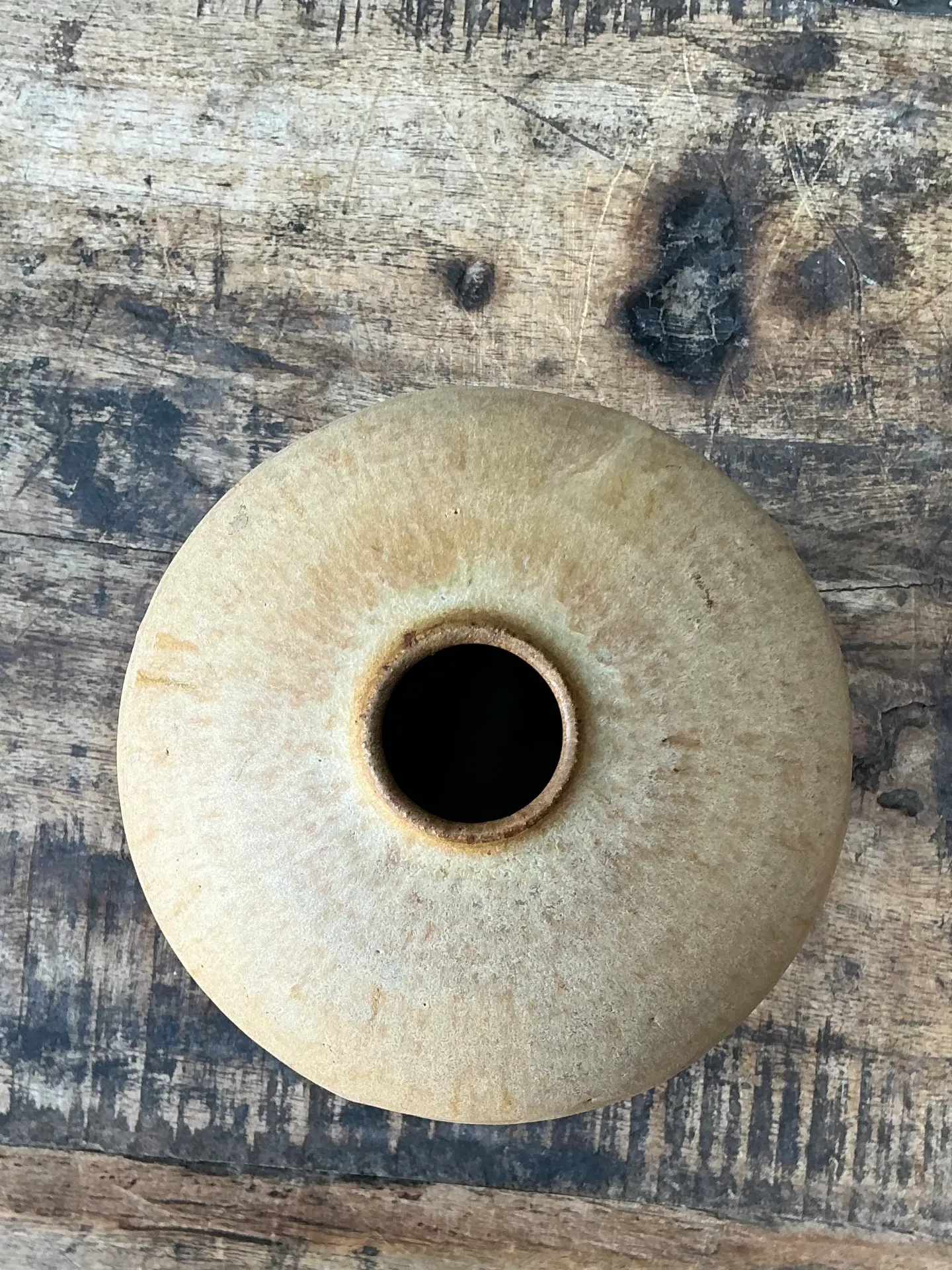 Vintage Earth Tone Ceramic Vessel — additional photo 3