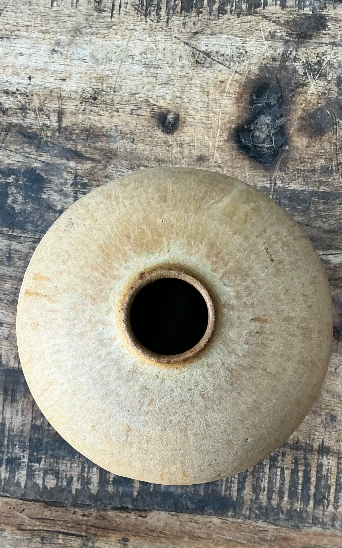 Vintage Earth Tone Ceramic Vessel — additional photo 3