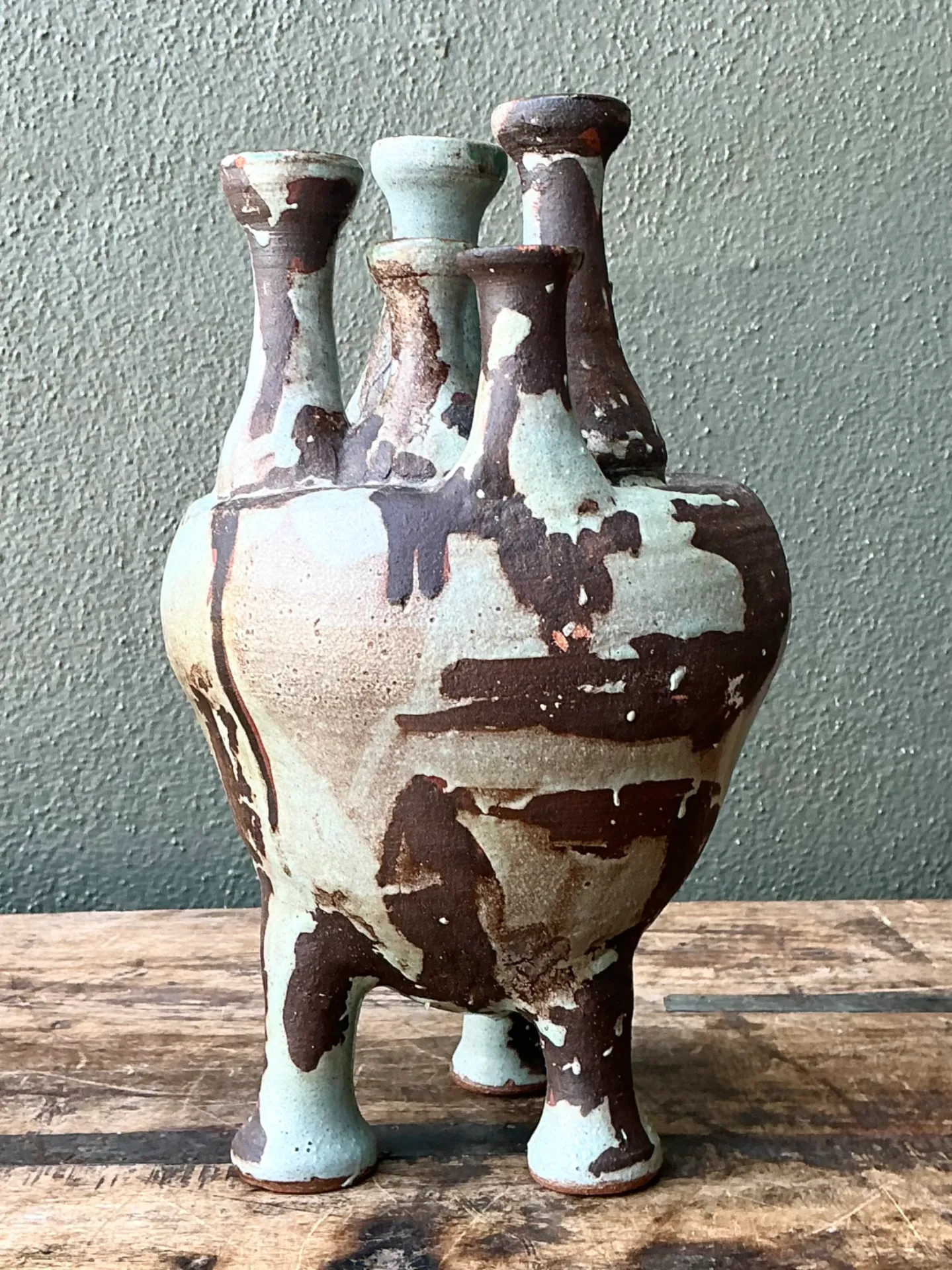 Vintage Multineck Ceramic Vessel — additional photo 2