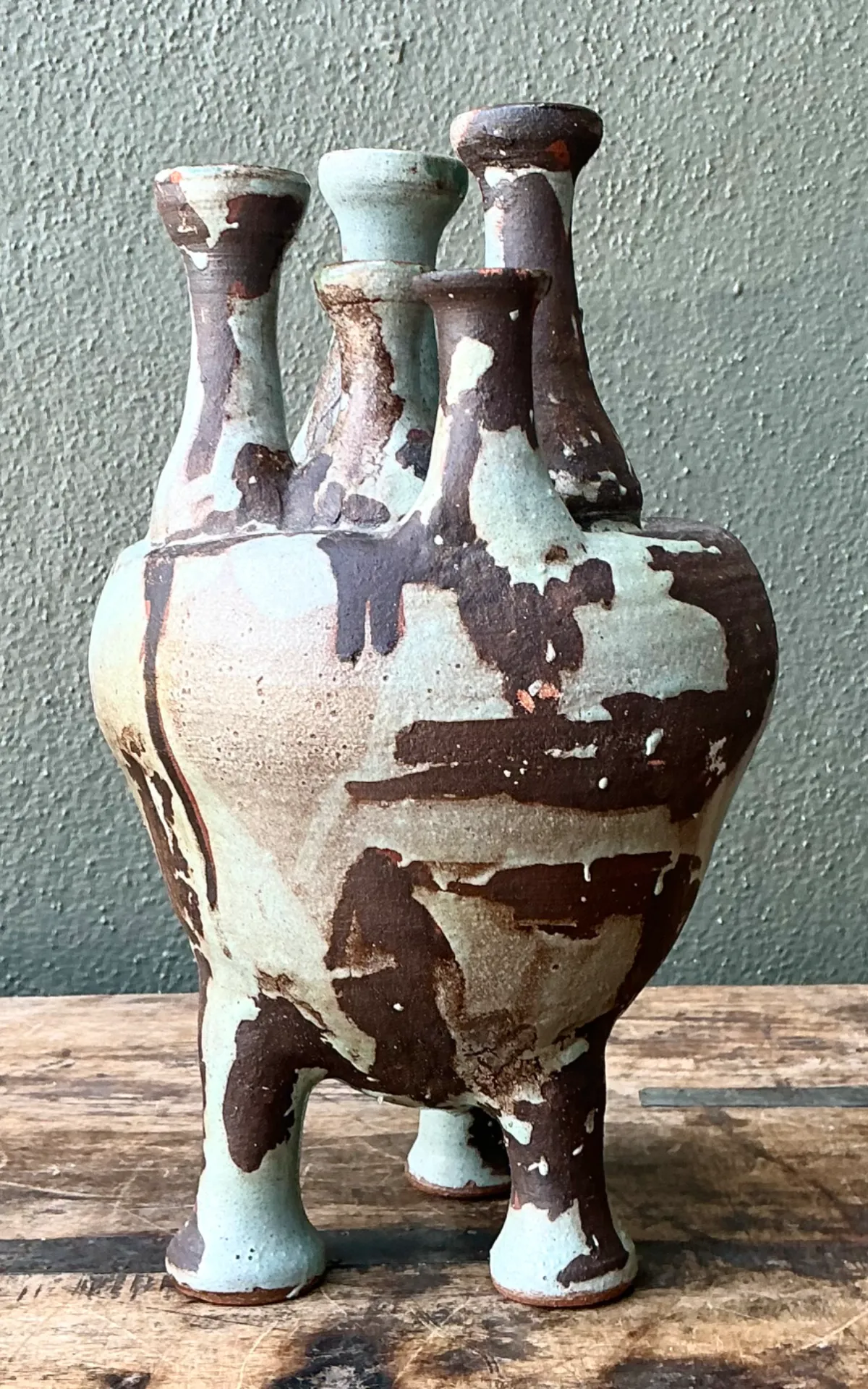 Vintage Multineck Ceramic Vessel — additional photo 2