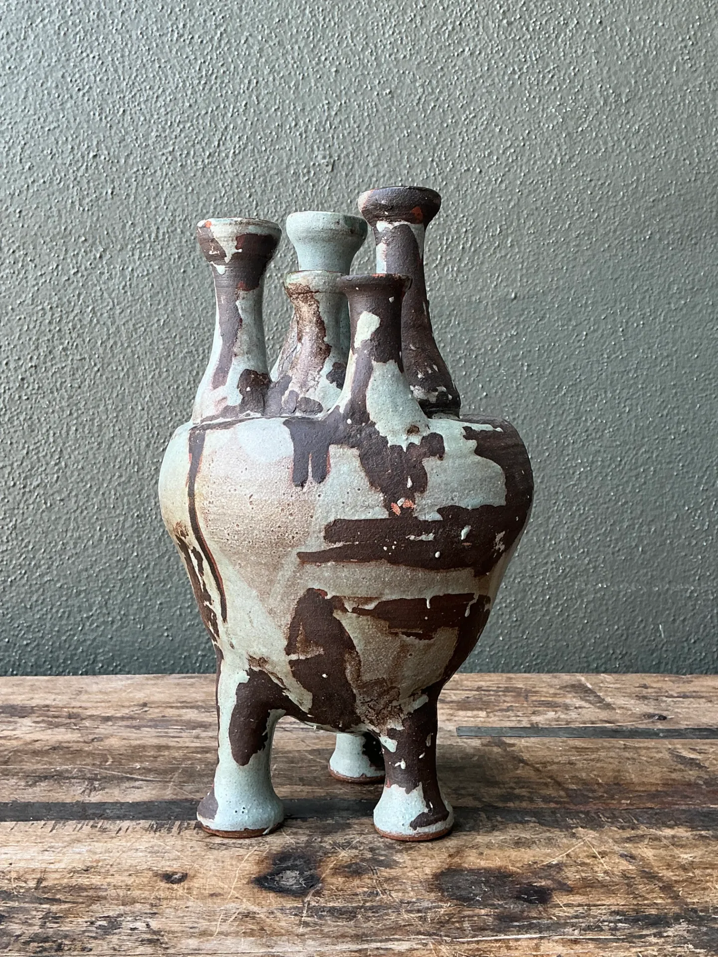 Vintage Multineck Ceramic Vessel — additional photo 3