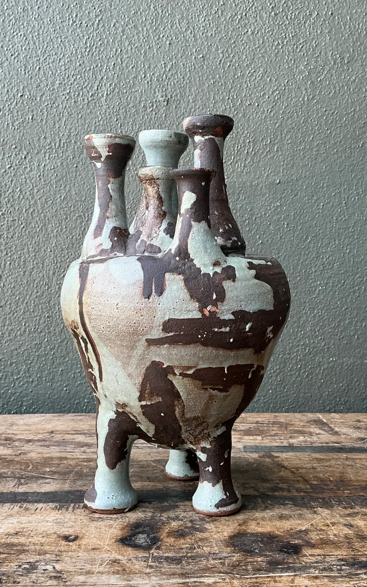 Vintage Multineck Ceramic Vessel — additional photo 3