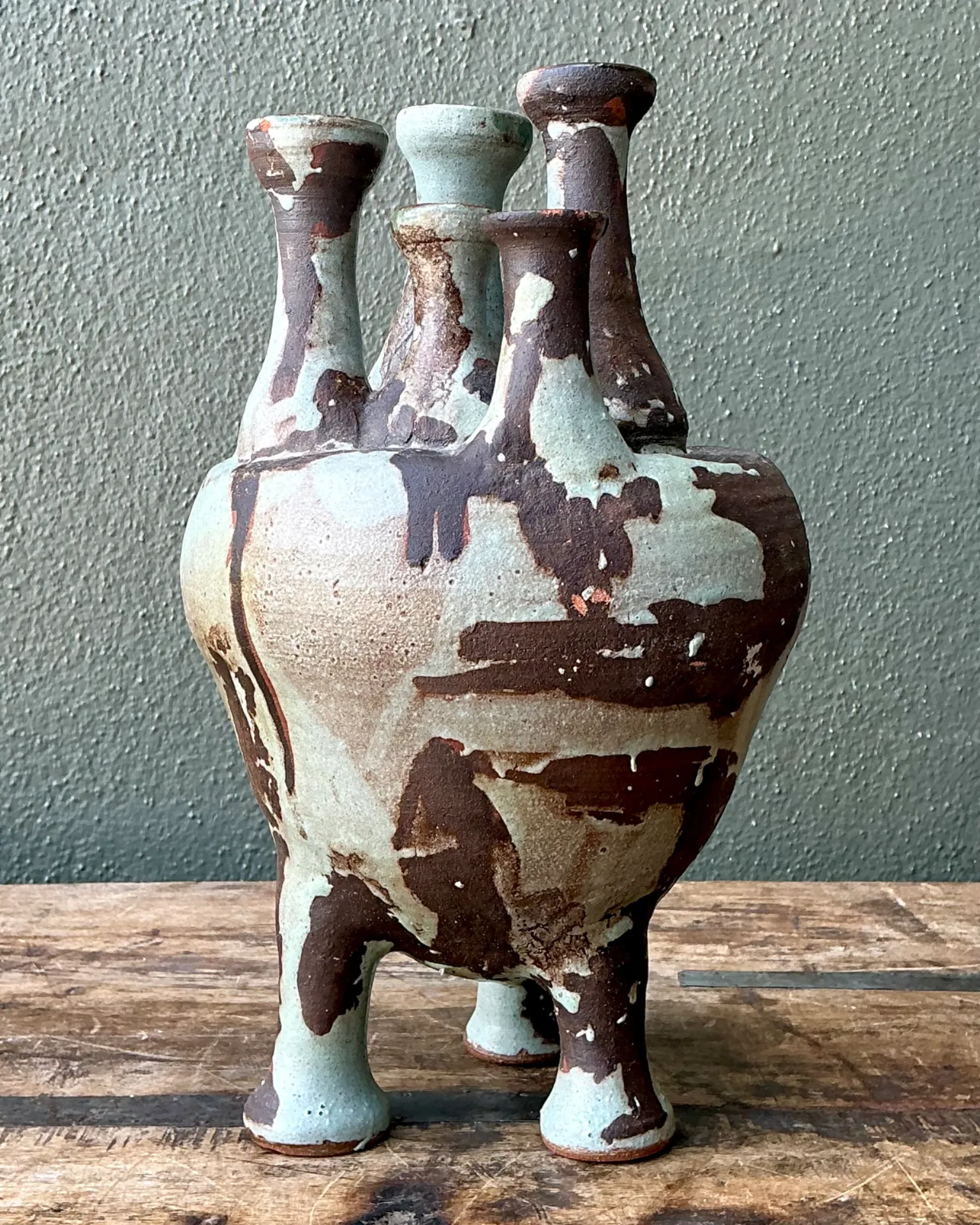 Vintage Multineck Ceramic Vessel — additional photo 4